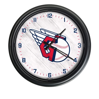 Cleveland Guardians Indoor/Outdoor LED Wall Clock