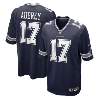 Men's Nike Brandon Aubrey Navy Dallas Cowboys Team Game Jersey
