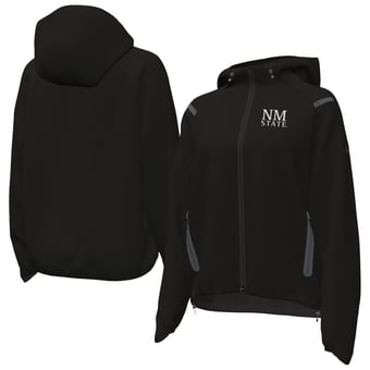 Women's Under Armour  Black New Mexico State Aggies UA Storm Raglan Woven Full-Zip Hoodie