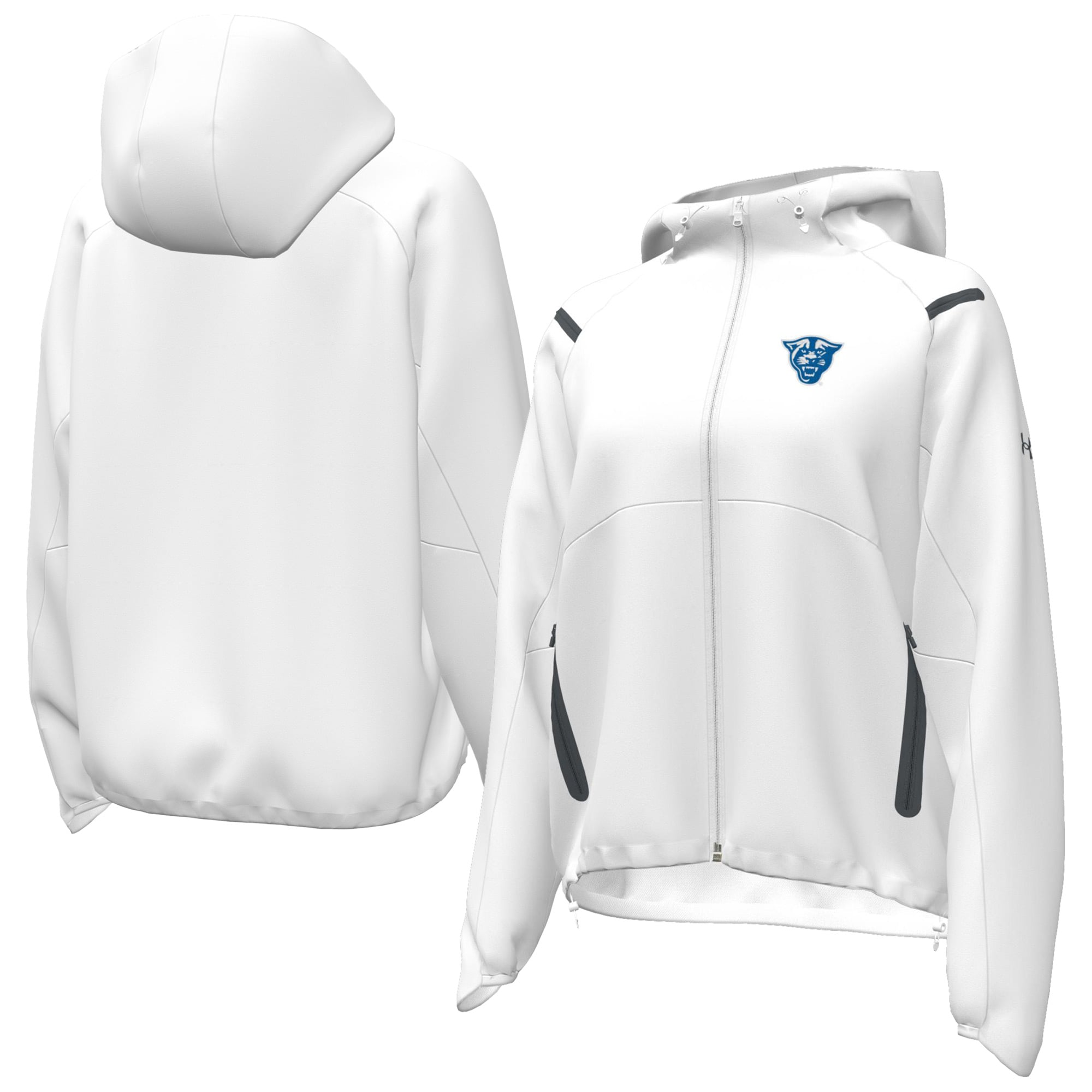 Women's Under Armour  White Georgia State Panthers UA Storm Raglan Woven Full-Zip Hoodie