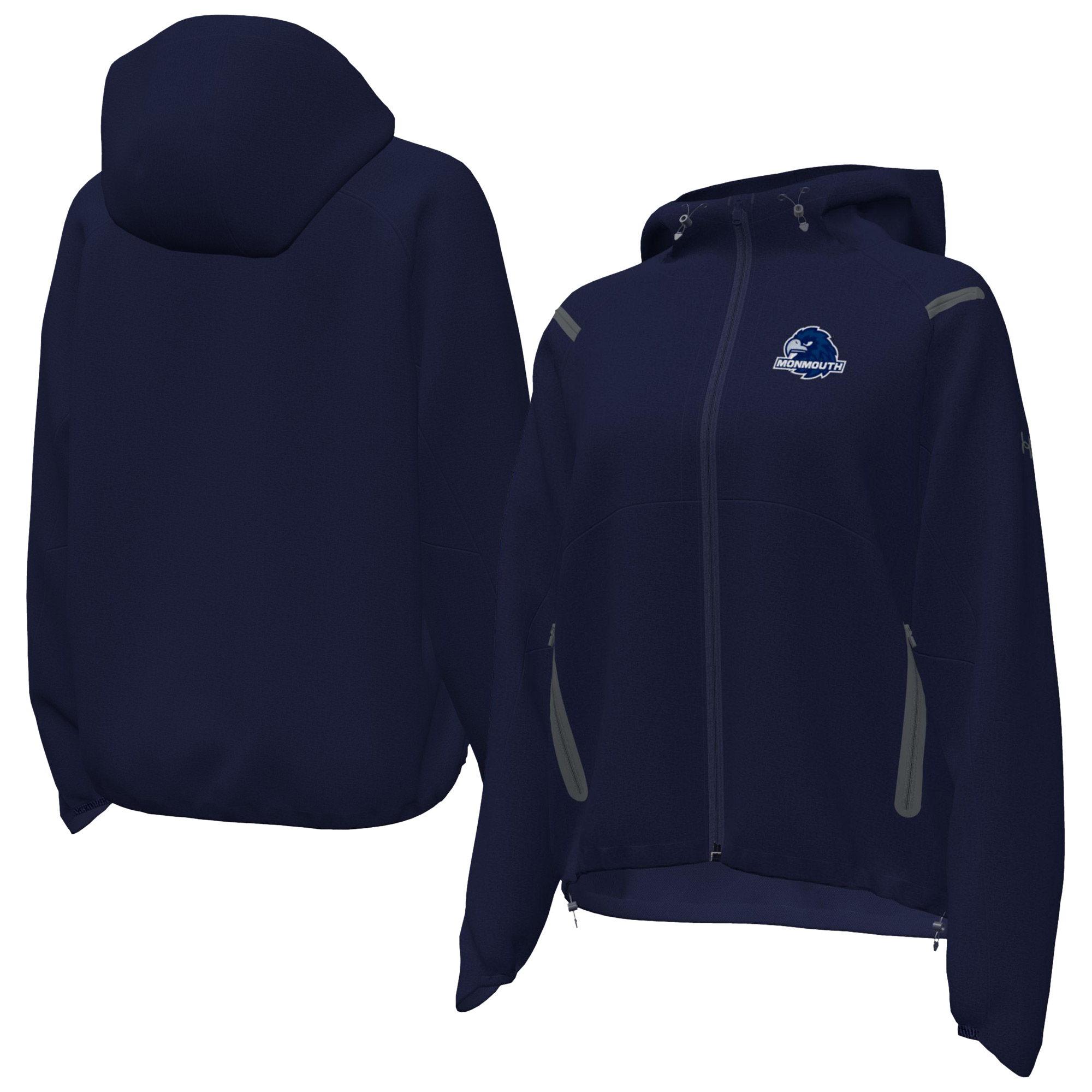 Women’s Under Armour Navy Monmouth Hawks UA Storm Raglan Woven Full-Zip Hoodie Women’s Under Armour Navy Monmouth Hawks UA Storm Raglan Woven Full-Zip Hoodie