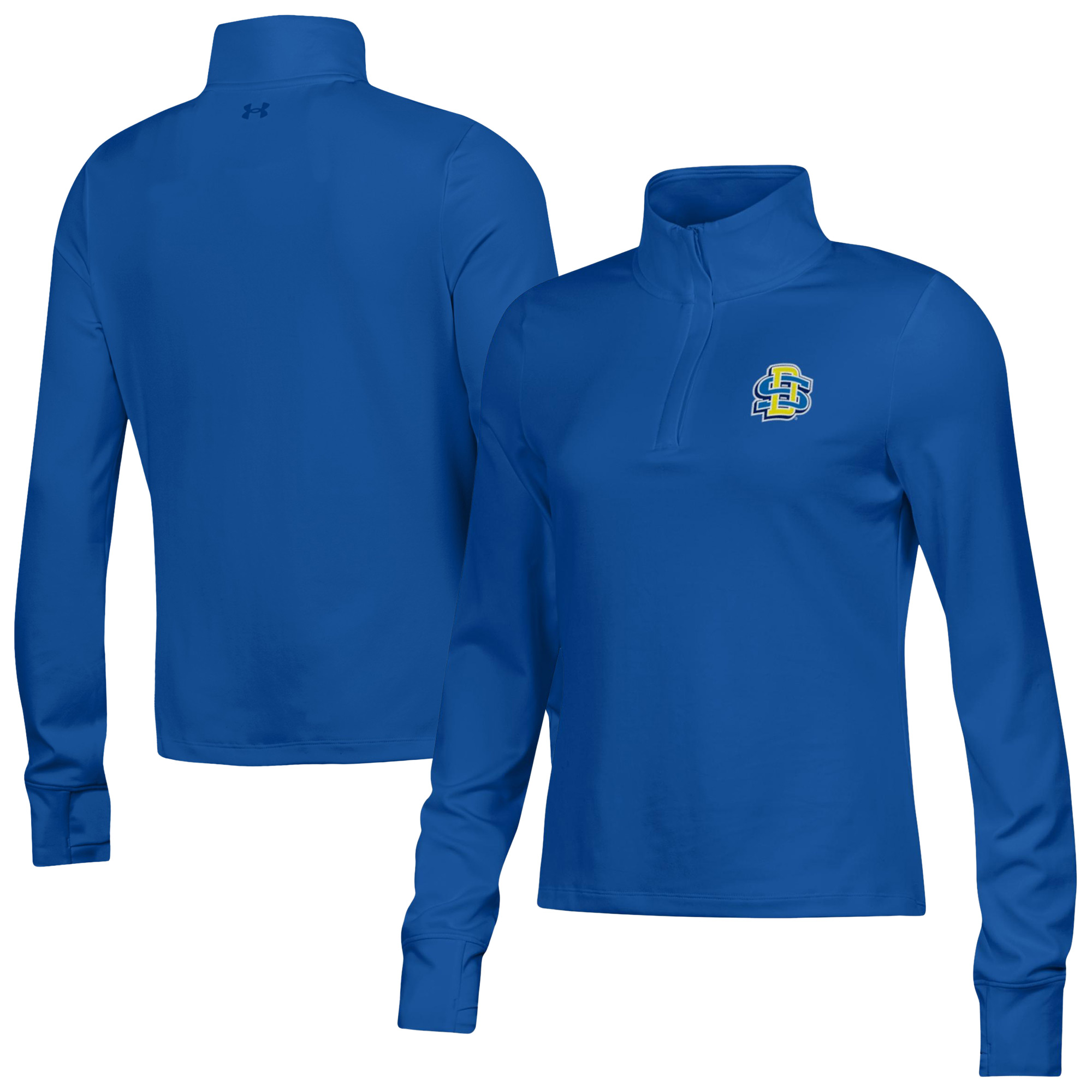 Women's Under Armour Blue South Dakota State Jackrabbits Motion Quarter-Zip Top