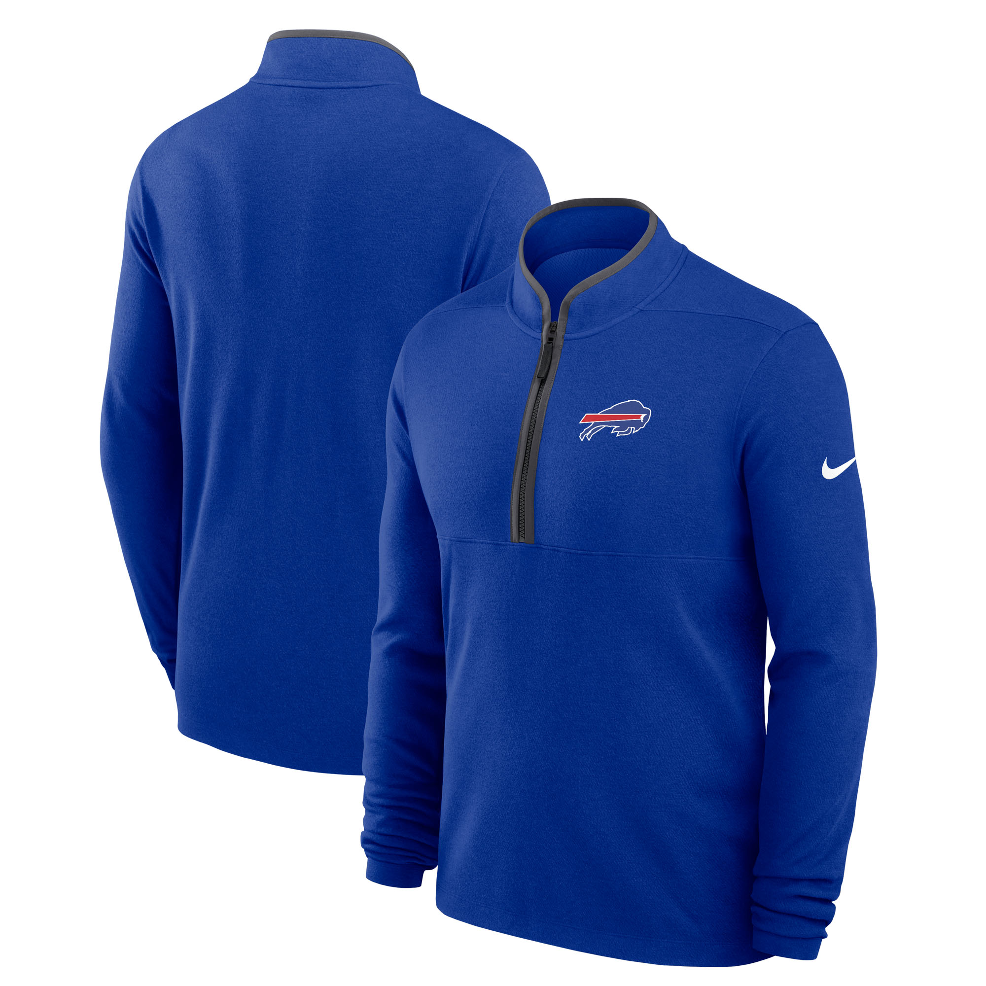 Men's Nike Royal Buffalo Bills Primetime Victory Dri-FIT Half-Zip Pullover