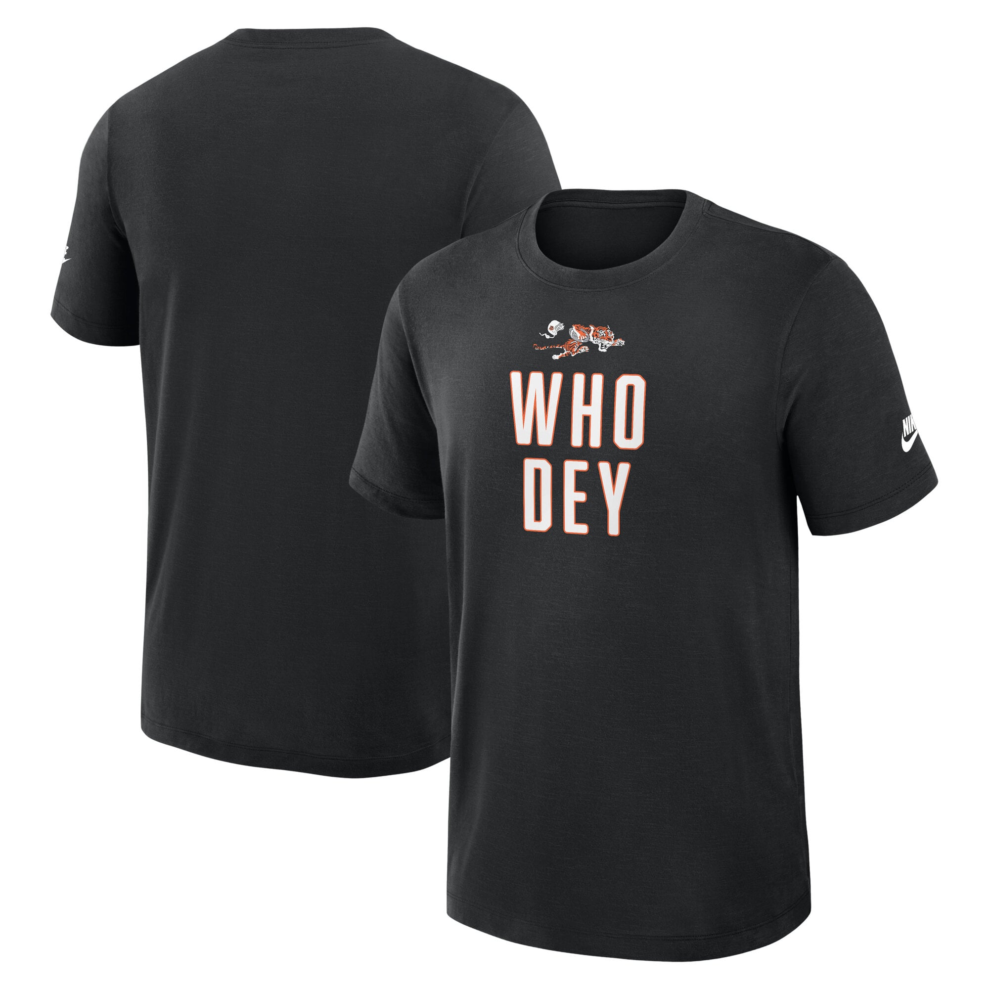 Men’s Nike Black Cincinnati Bengals Rewind Slub T-Shirt