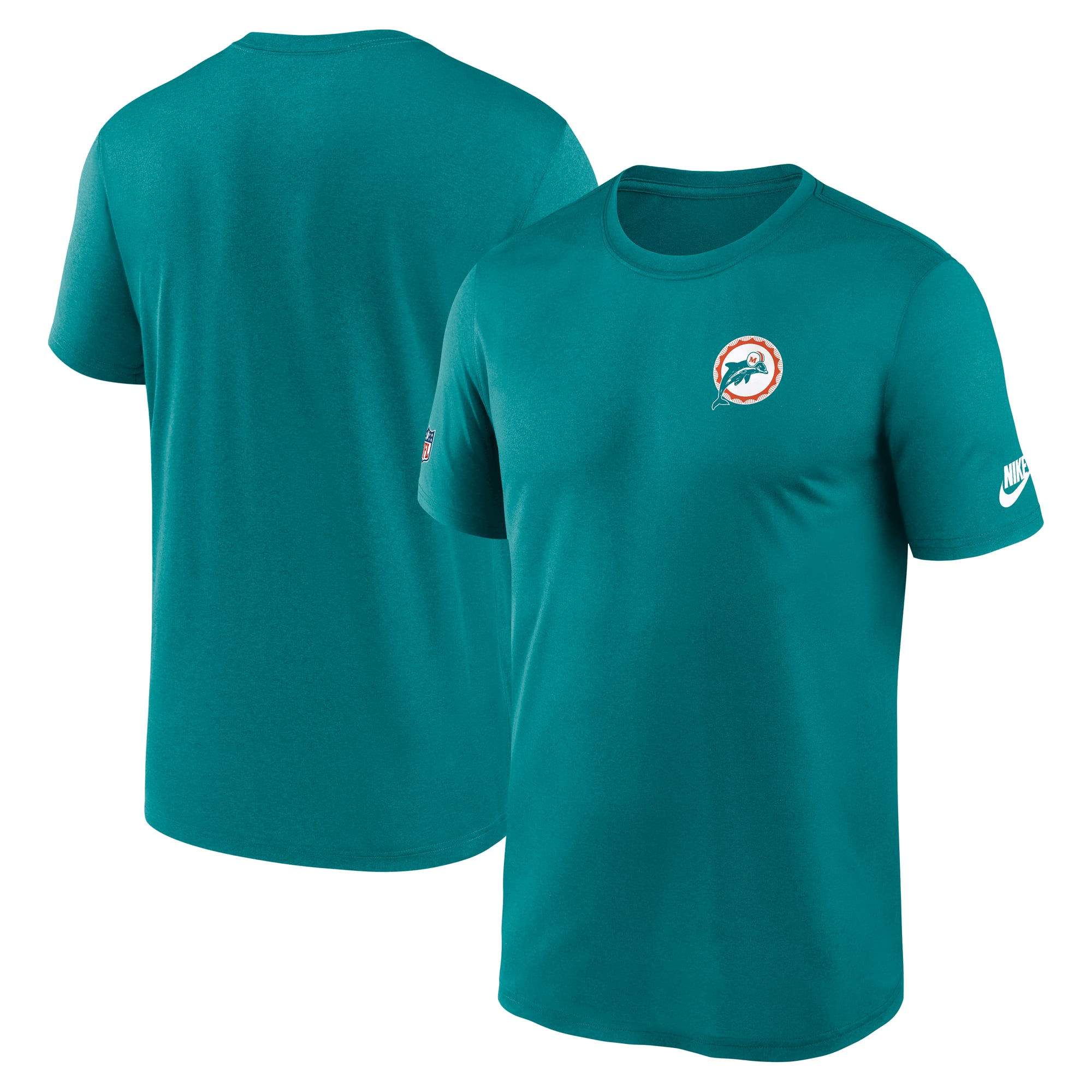 Men’s Nike Aqua Miami Dolphins Alt Legend Small Logo Dri-FIT T-Shirt Men’s Nike Aqua Miami Dolphins Alt Legend Small Logo Dri-FIT T-Shirt