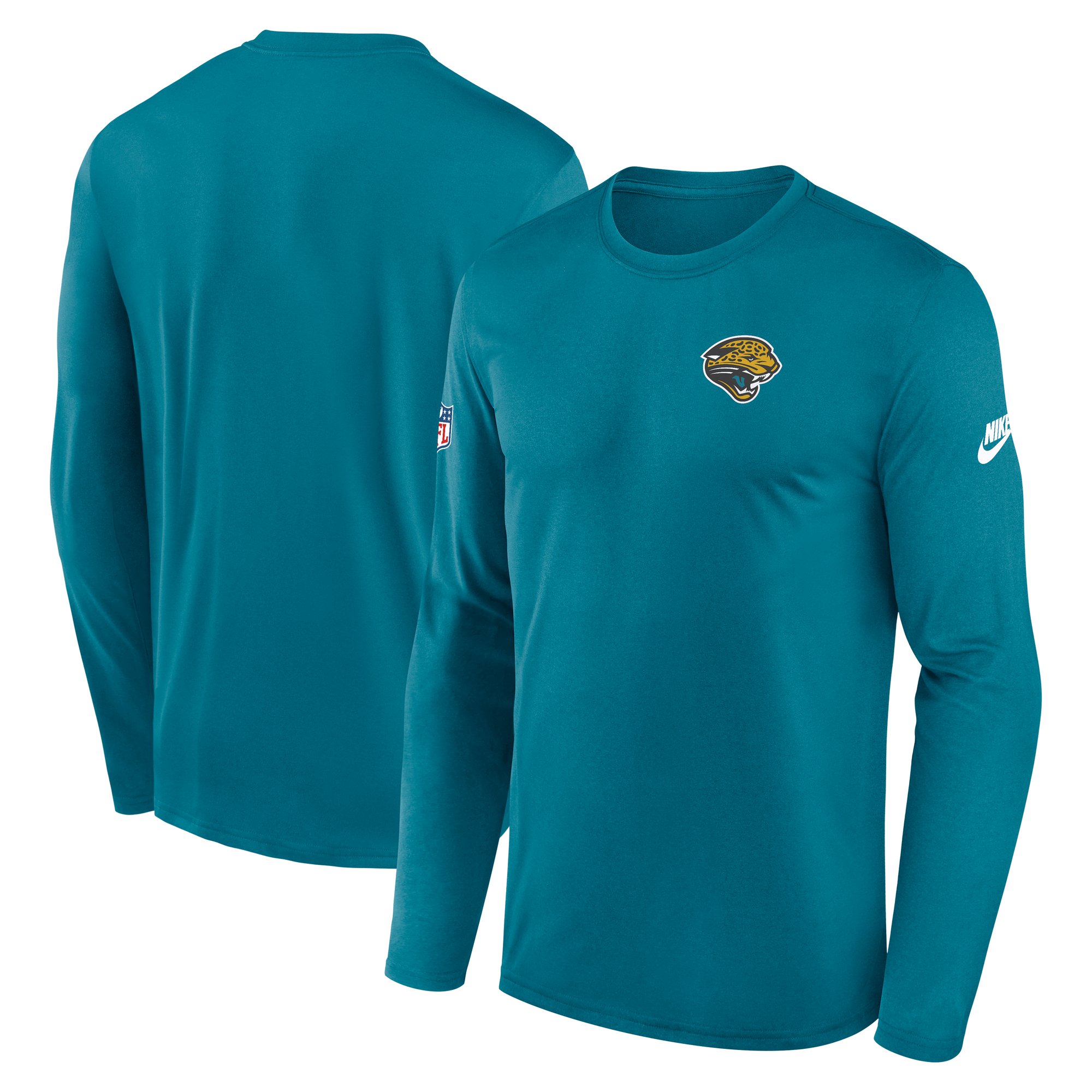 Men's Nike Teal Jacksonville Jaguars Legend Small Logo Performance Long Sleeve T-Shirt