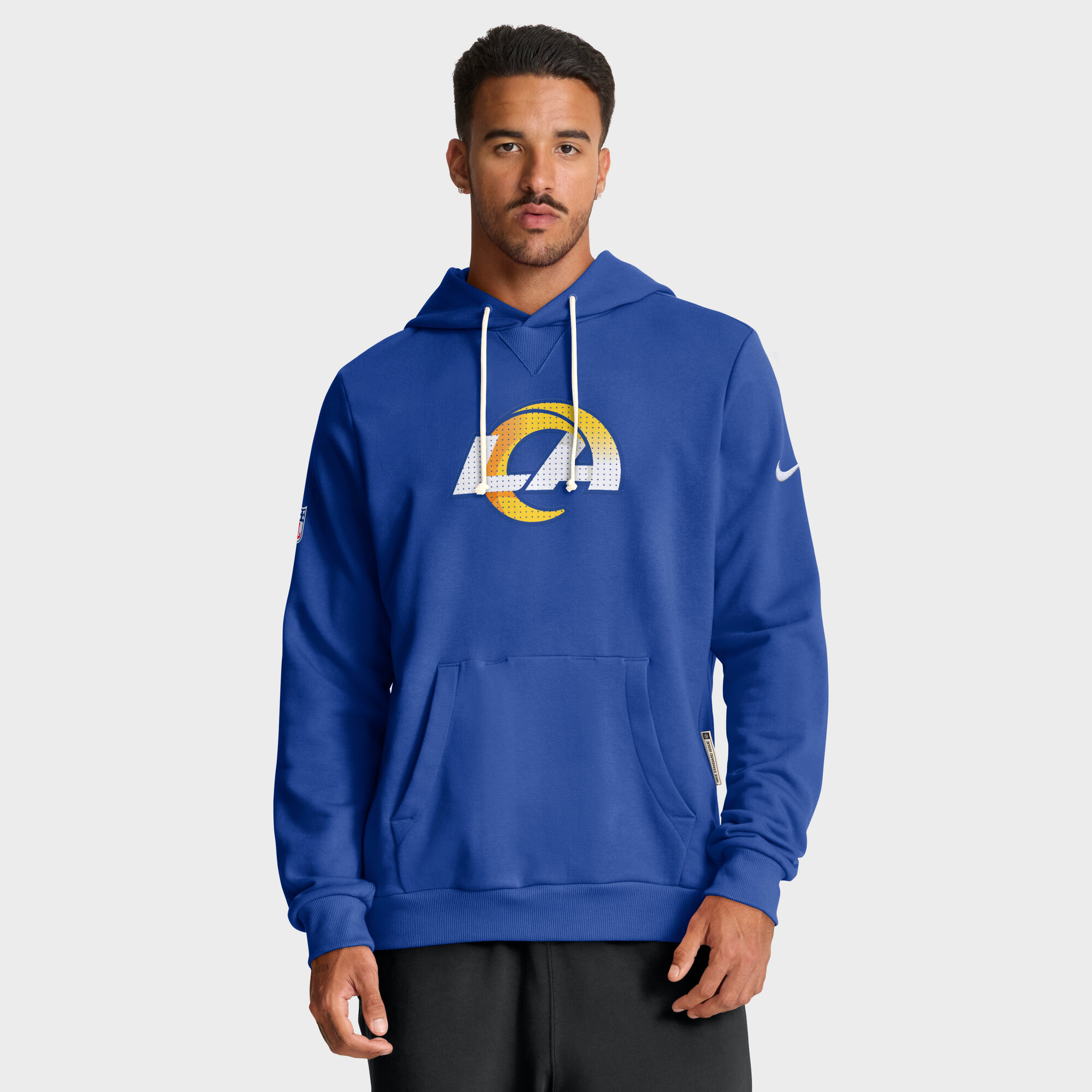 Men's Nike Royal Los Angeles Rams Sideline Standard Issue Initial Home Dri-FIT Hoodie