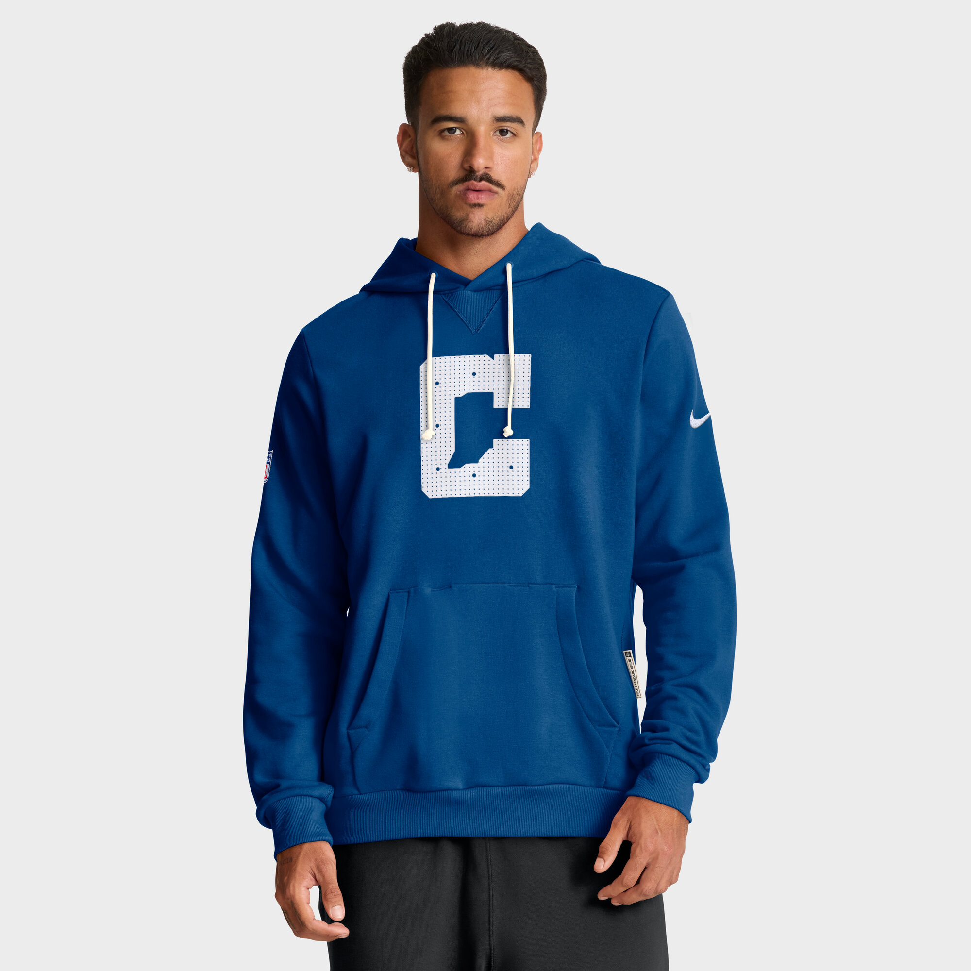 Men's Nike Royal Indianapolis Colts Sideline Standard Issue Initial Home Dri-FIT Hoodie