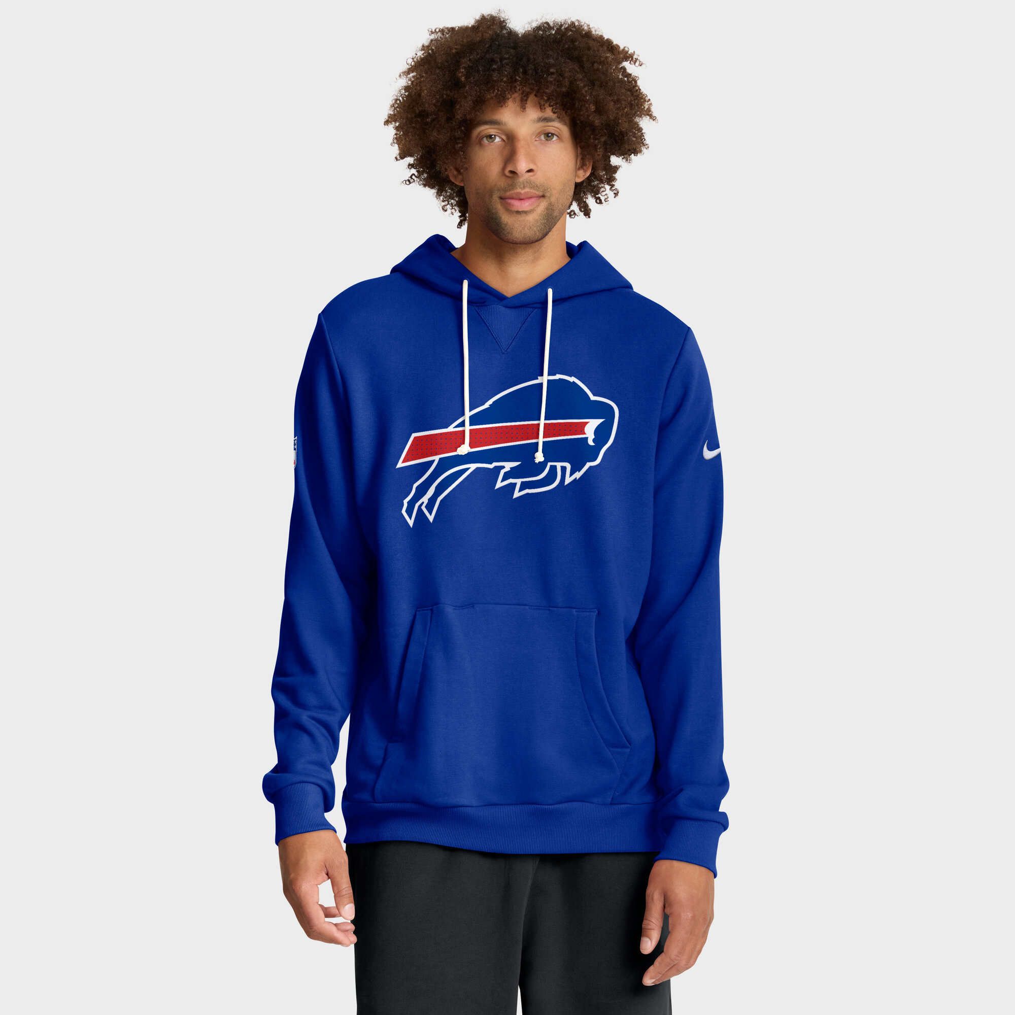 Men's Nike Royal Buffalo Bills Sideline Standard Issue Initial Home Dri-FIT Hoodie