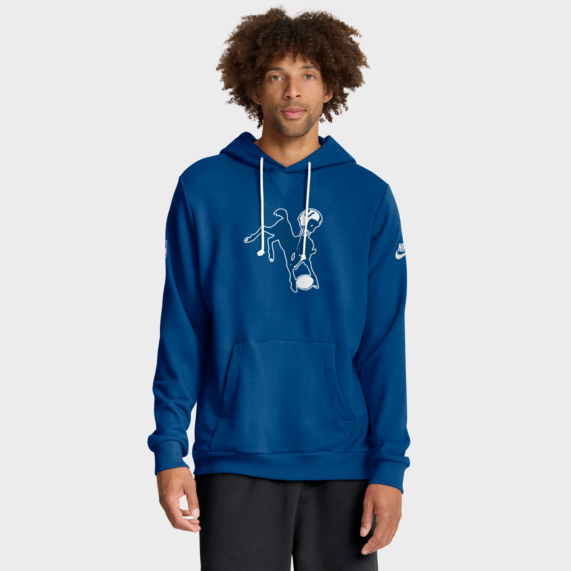 Men's Nike Royal Indianapolis Colts Sideline Standard Issue Alt 2 Dri-FIT Hoodie