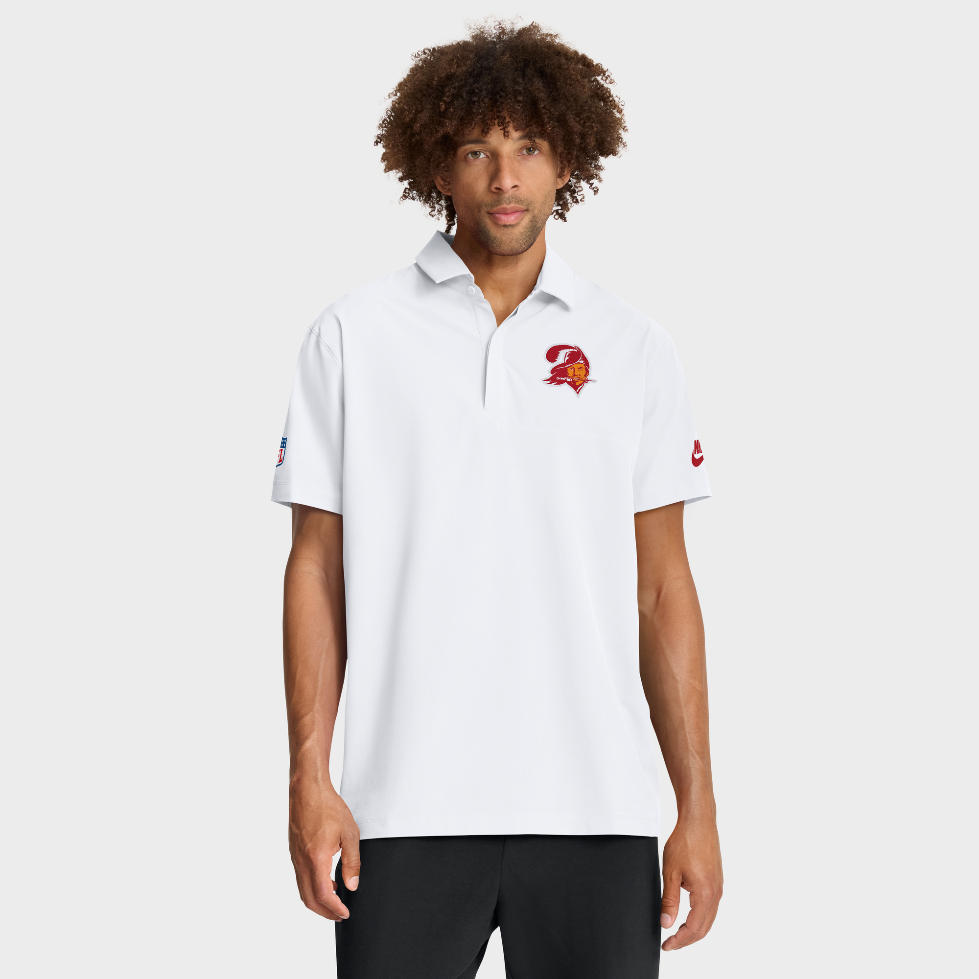 Men's Nike White Tampa Bay Buccaneers Sideline Woven Dri-FIT Polo