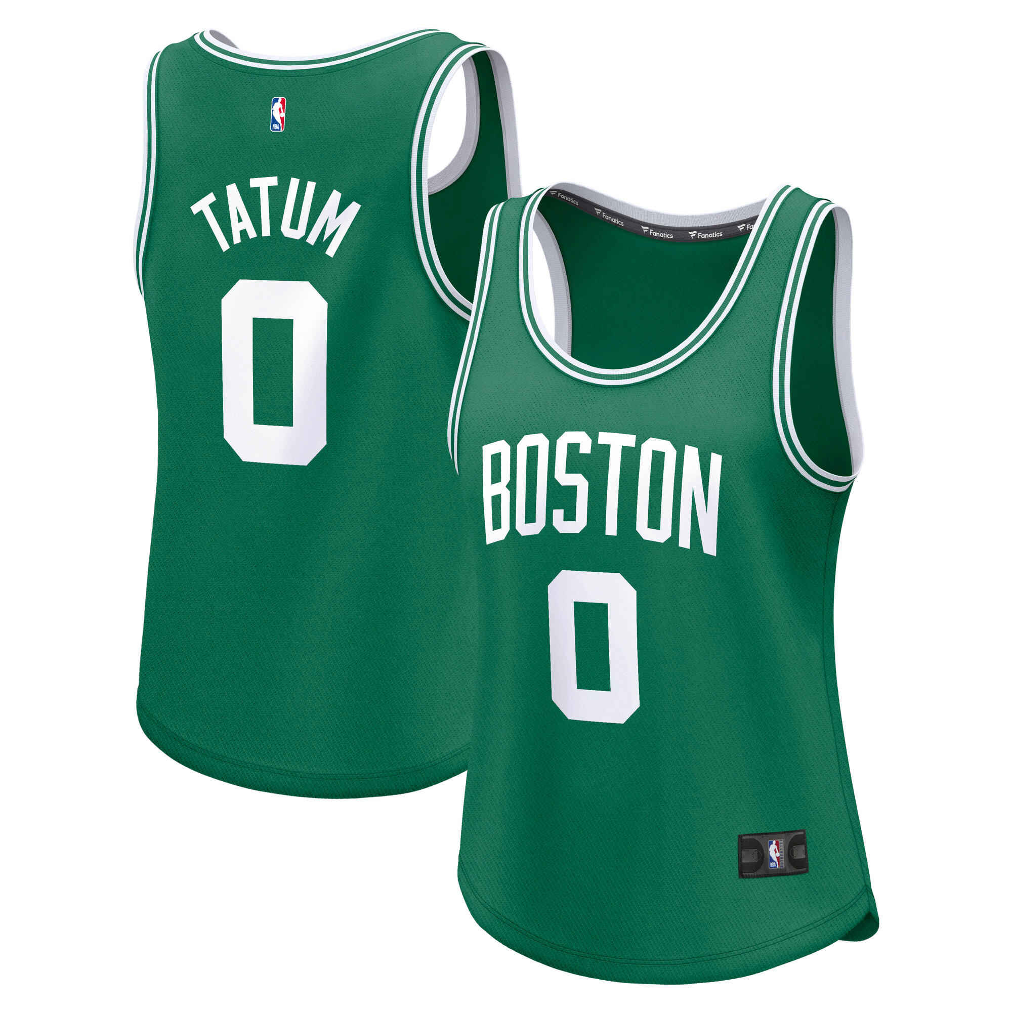 Women's Fanatics Jayson Tatum Kelly Green Boston Celtics Fast Break Player Jersey - Icon Edition