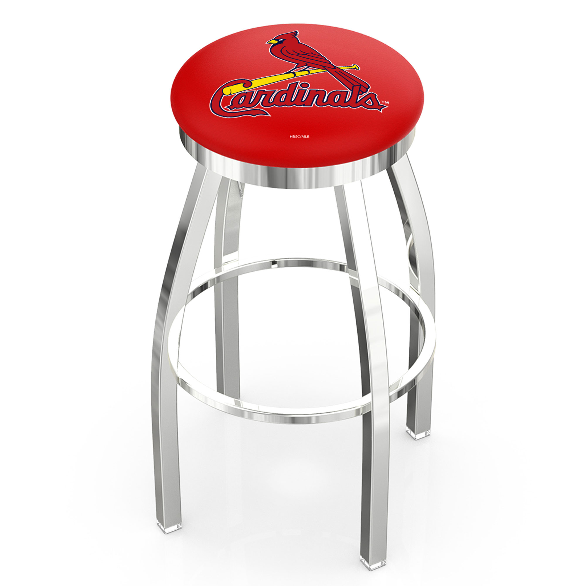St. Louis Cardinals 36" Chrome Swivel Counter Stool