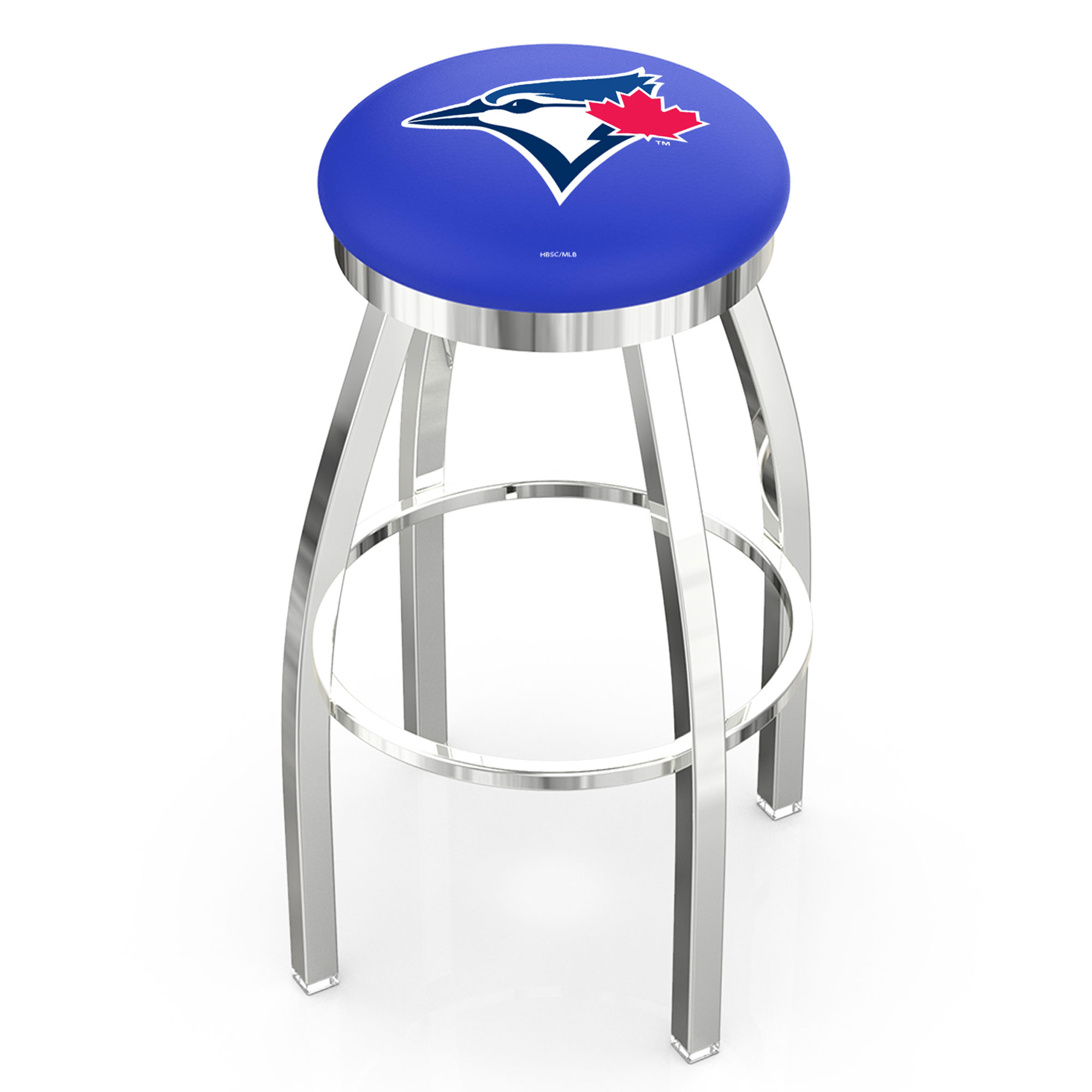Toronto Blue Jays 36" Chrome Swivel Counter Stool