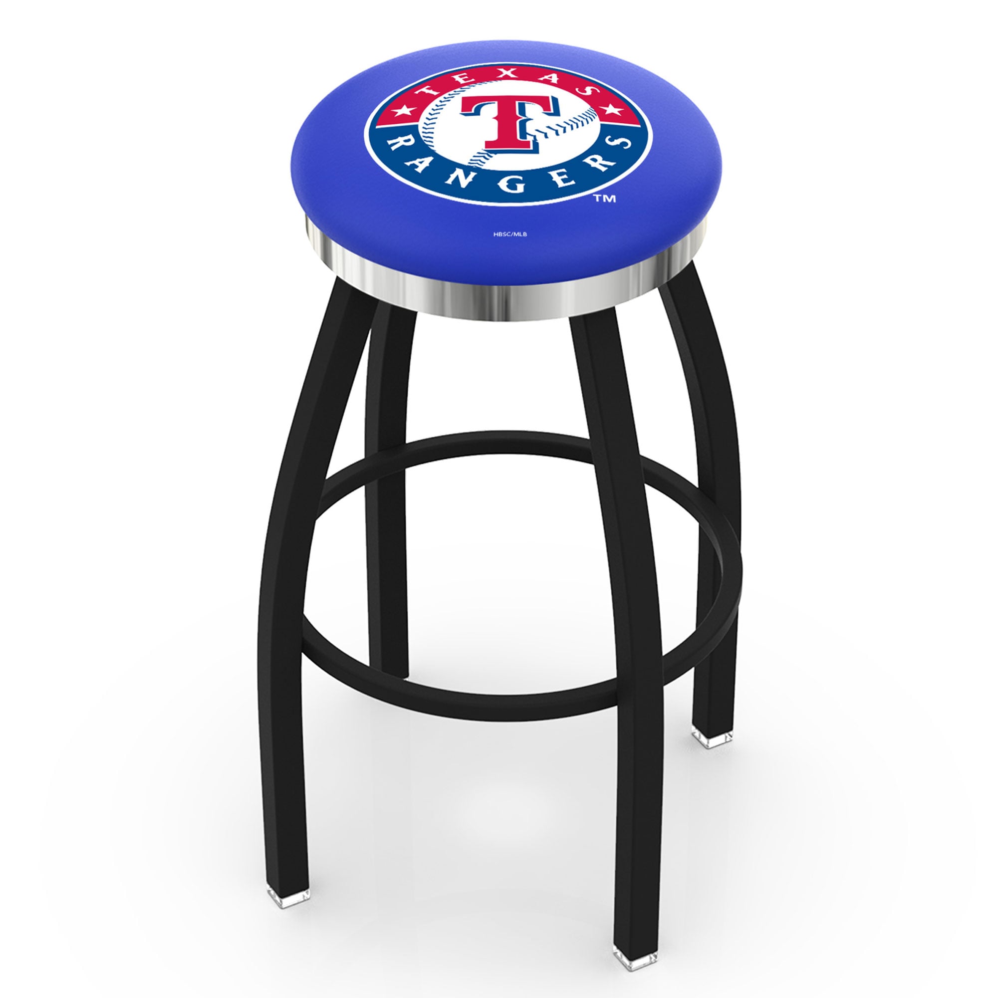 Texas Rangers 25" Swivel Counter Stool with Chrome Accent