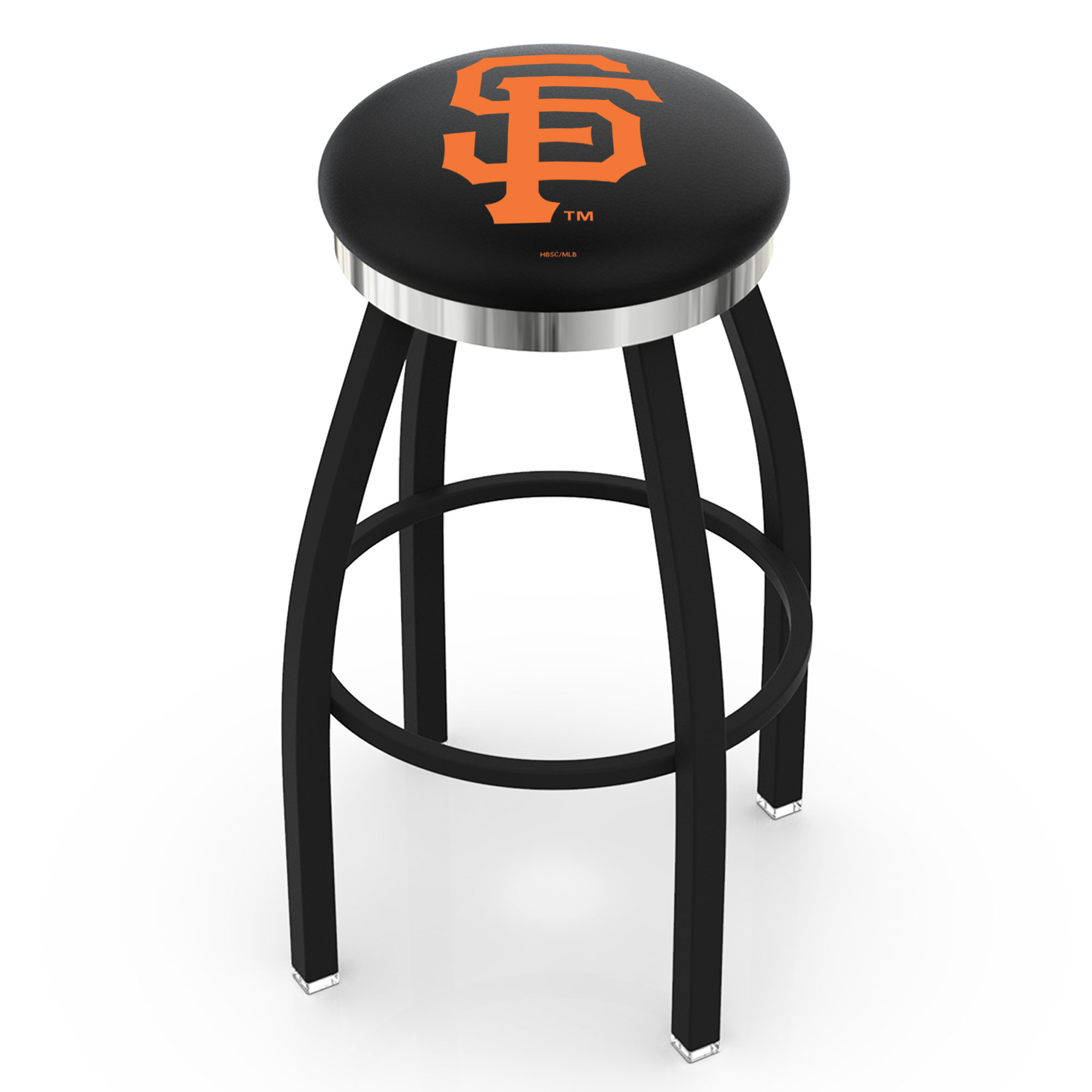 San Francisco Giants 25" Swivel Counter Stool with Chrome Accent