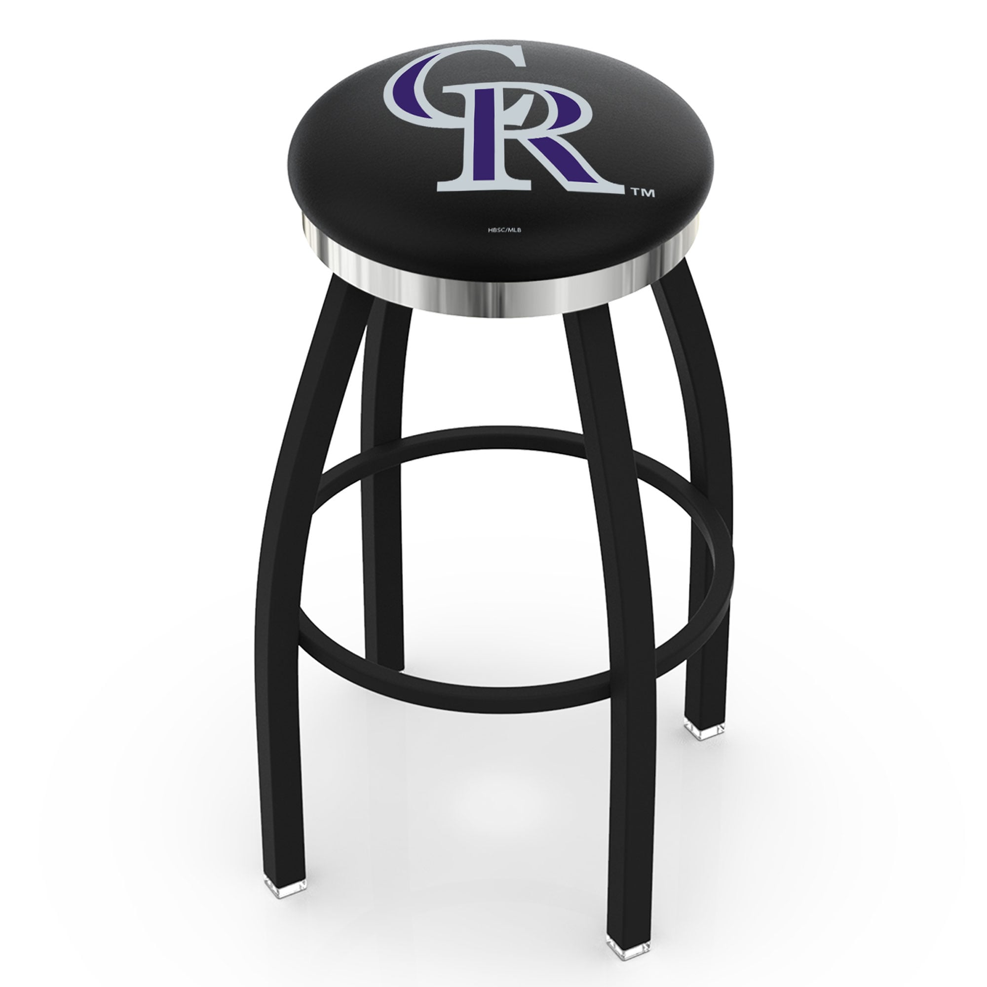 Colorado Rockies 30" Swivel Counter Stool with Chrome Accent