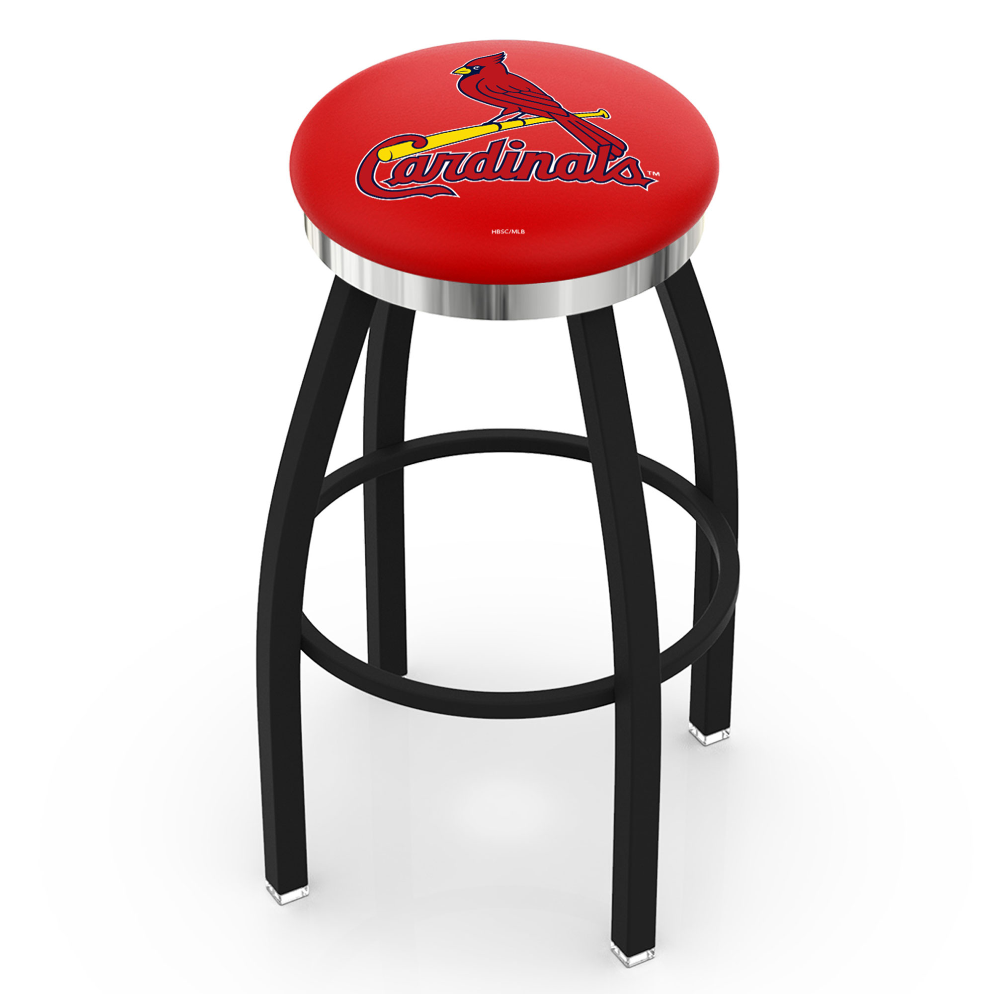 St. Louis Cardinals 30" Swivel Counter Stool with Chrome Accent