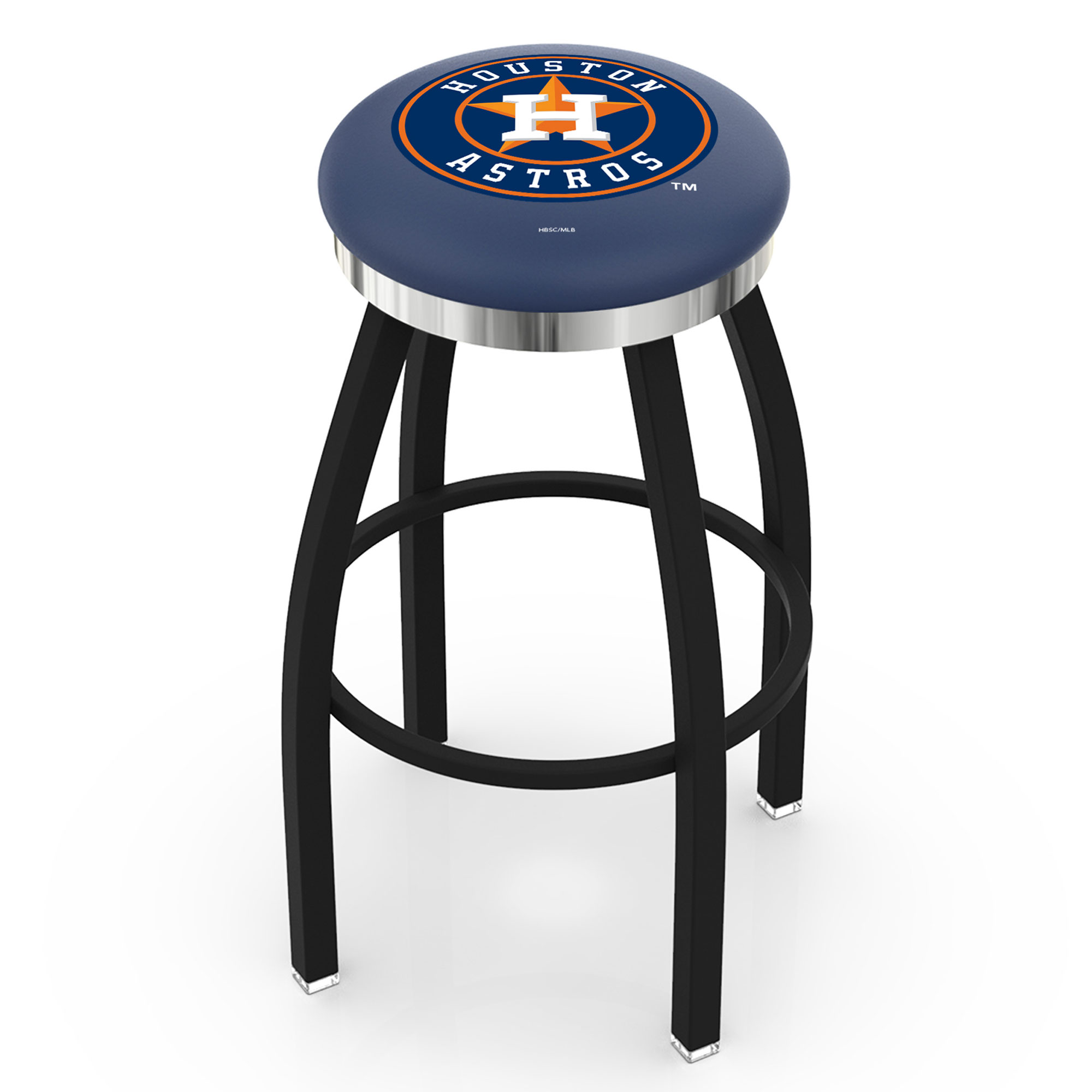 Houston Astros 36" Swivel Counter Stool with Chrome Accent