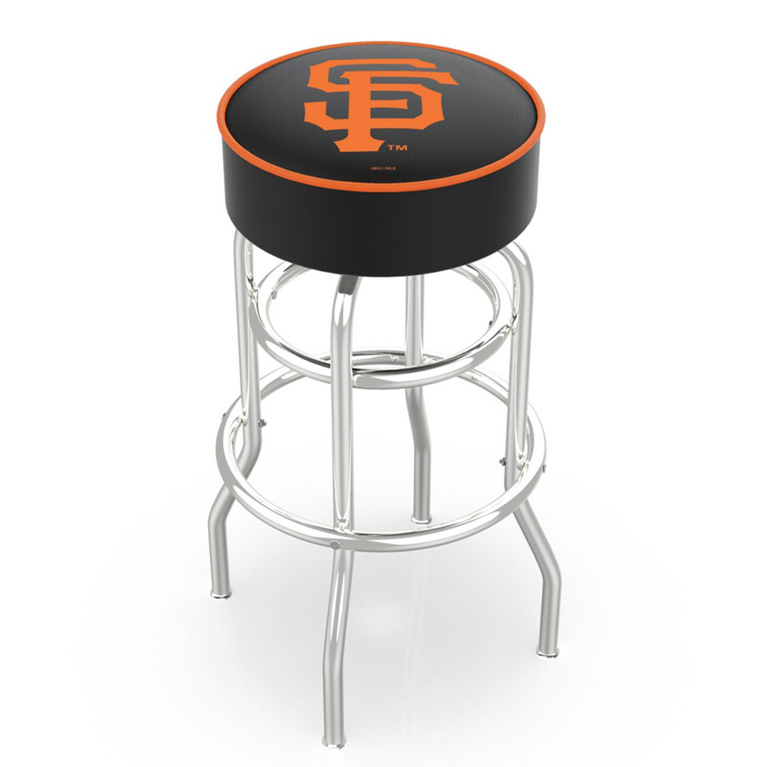 San Francisco Giants 25" Double Ring Chrome Swivel Counter Stool