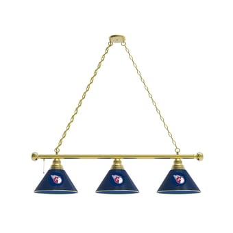 Cleveland Guardians 3-Shade Billiard Light with Brass Fixture