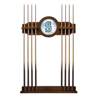 Chardonnay Seattle Mariners Eight Stick Wood Pool Cue Rack