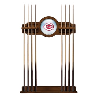 Chardonnay Cincinnati Reds Eight Stick Wood Pool Cue Rack