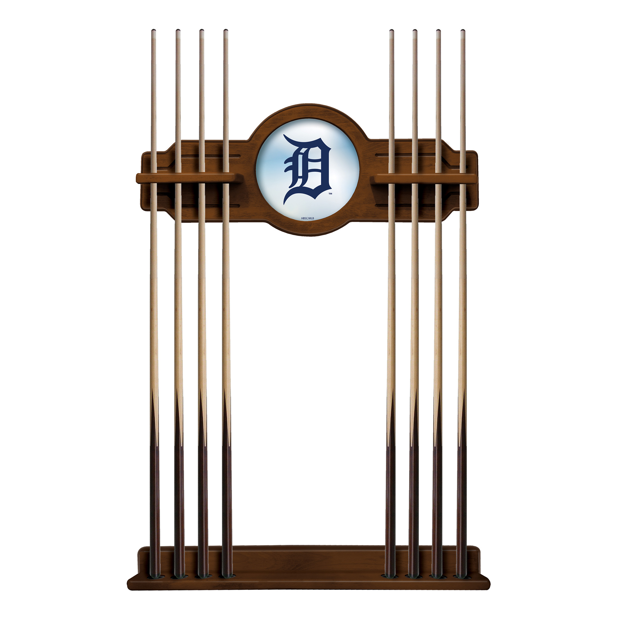 Chardonnay Detroit Tigers Eight Stick Wood Pool Cue Rack