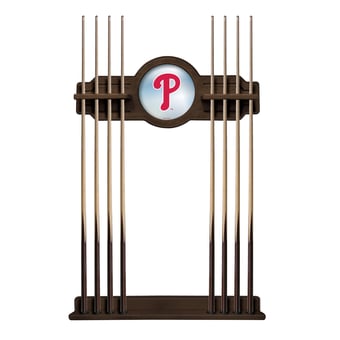 Navajo Philadelphia Phillies Eight Stick Wood Pool Cue Rack