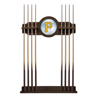 Navajo Pittsburgh Pirates Eight Stick Wood Pool Cue Rack