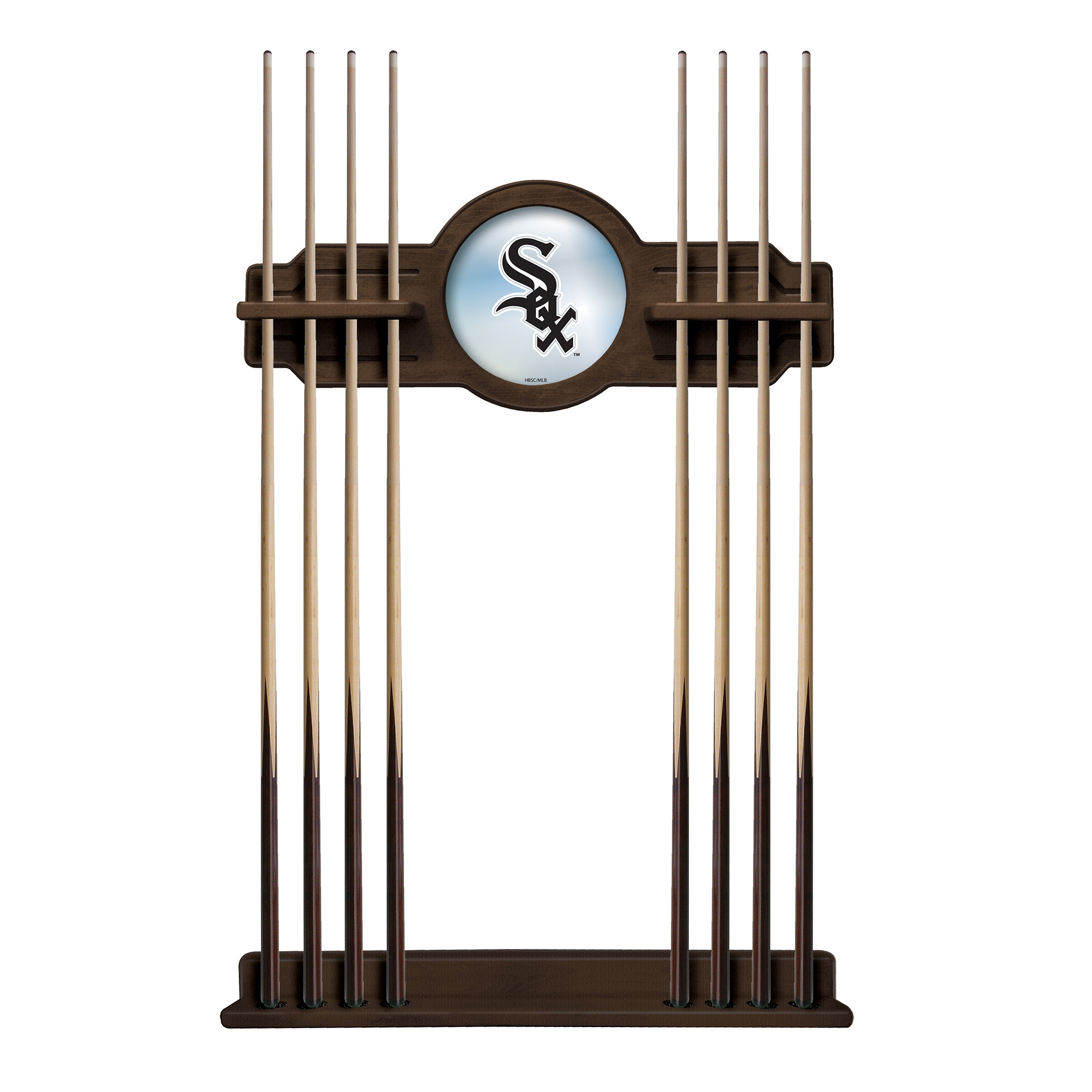 Navajo Chicago White Sox Eight Stick Wood Pool Cue Rack