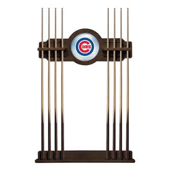 Navajo Chicago Cubs Eight Stick Wood Pool Cue Rack