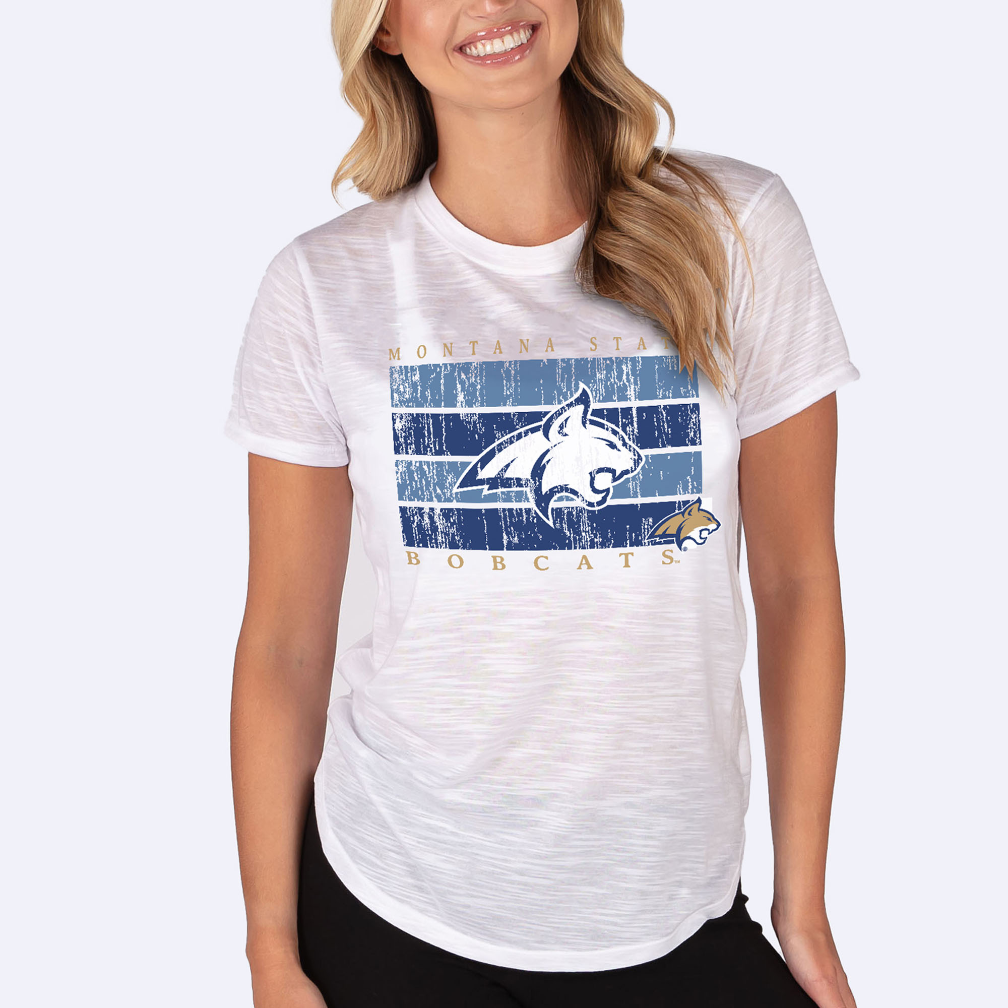 Women’s Concepts Sport White Montana State Bobcats Infuse Lightweight Slub Knit Top Women’s Concepts Sport White Montana State Bobcats Infuse Lightweight Slub Knit Top