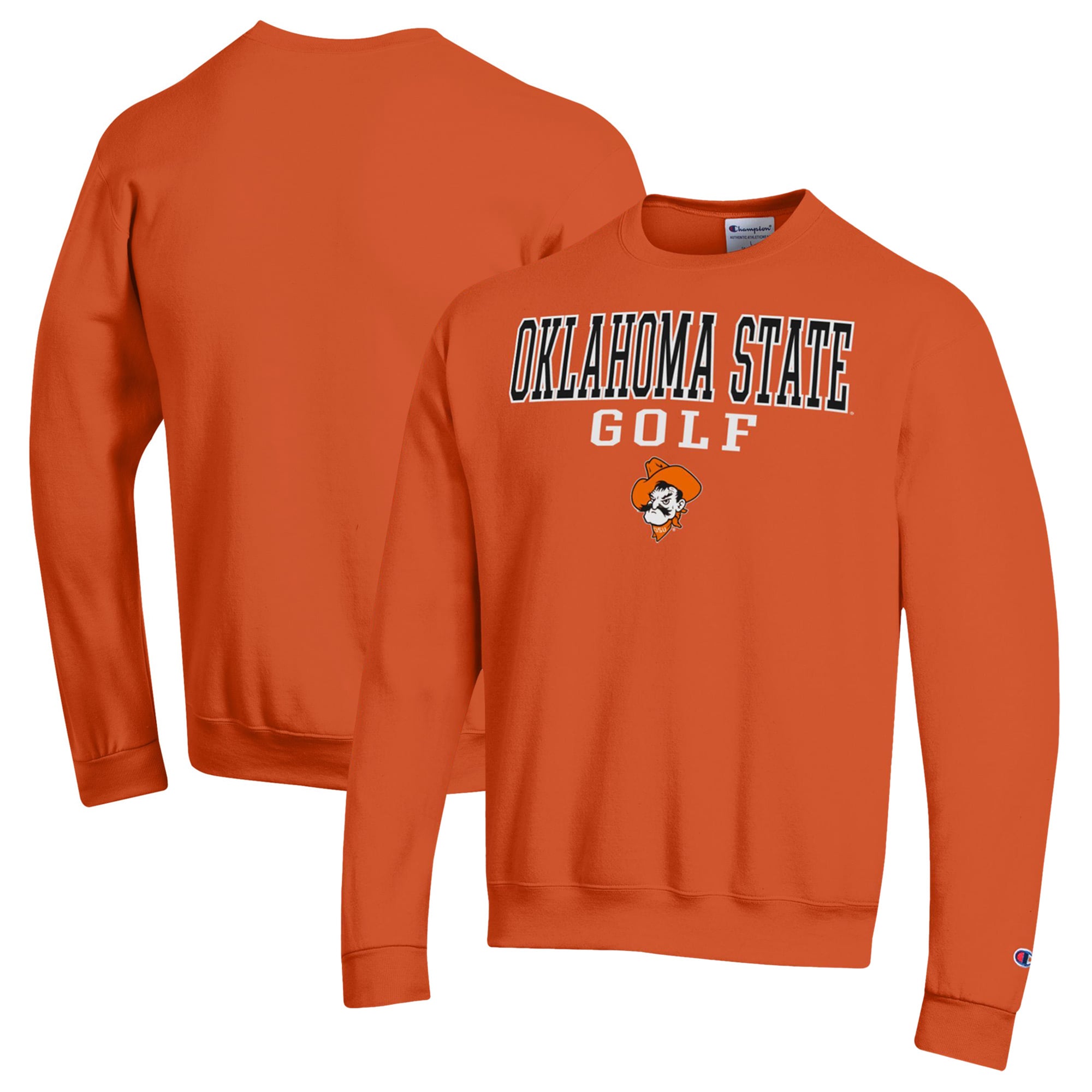 Men's Champion  Orange Oklahoma State Cowboys Powerblend Crewneck Sweatshirt