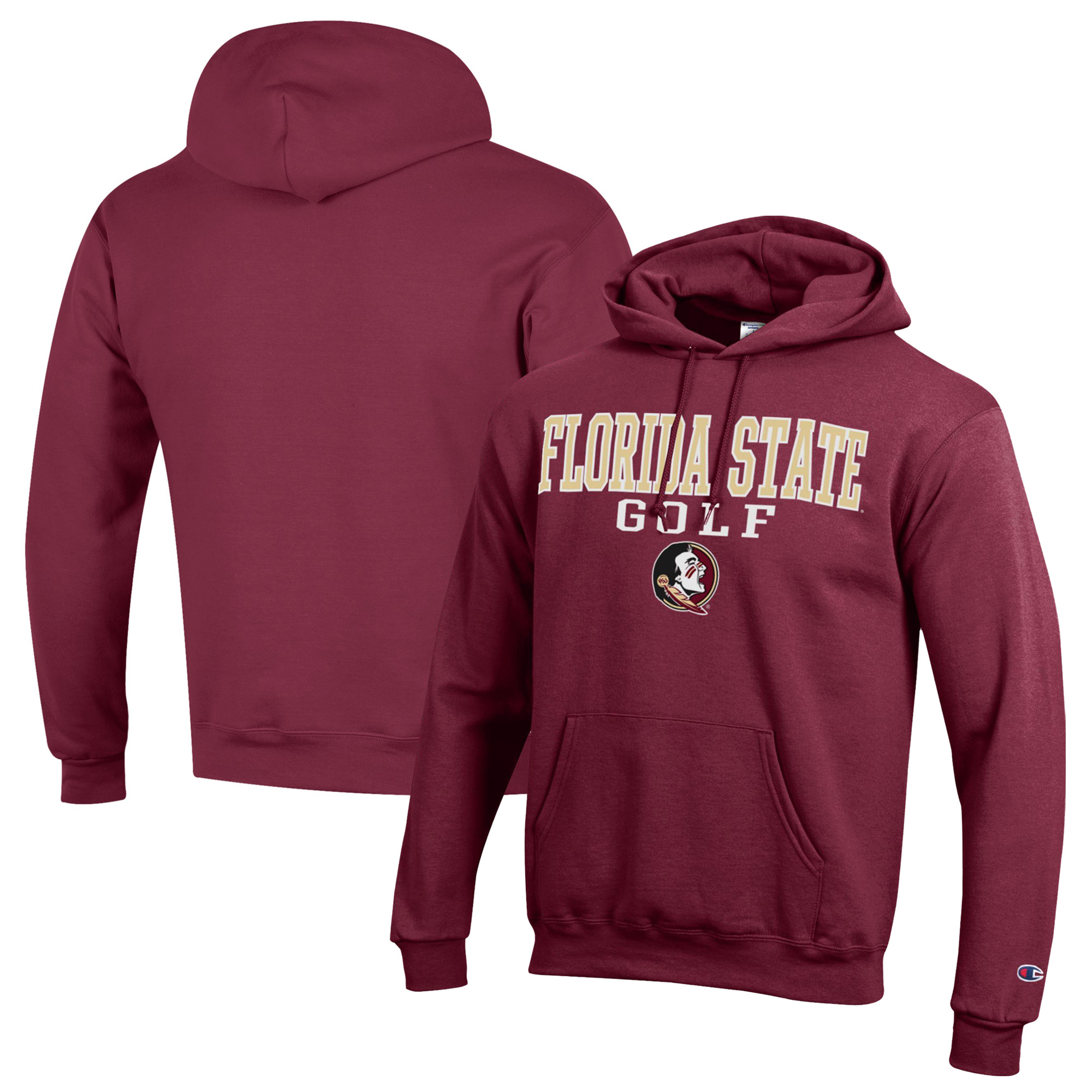Men’s Champion Garnet Florida State Seminoles Stacked Golf Powerblend Pullover Hoodie Men’s Champion Garnet Florida State Seminoles Stacked Golf Powerblend Pullover Hoodie