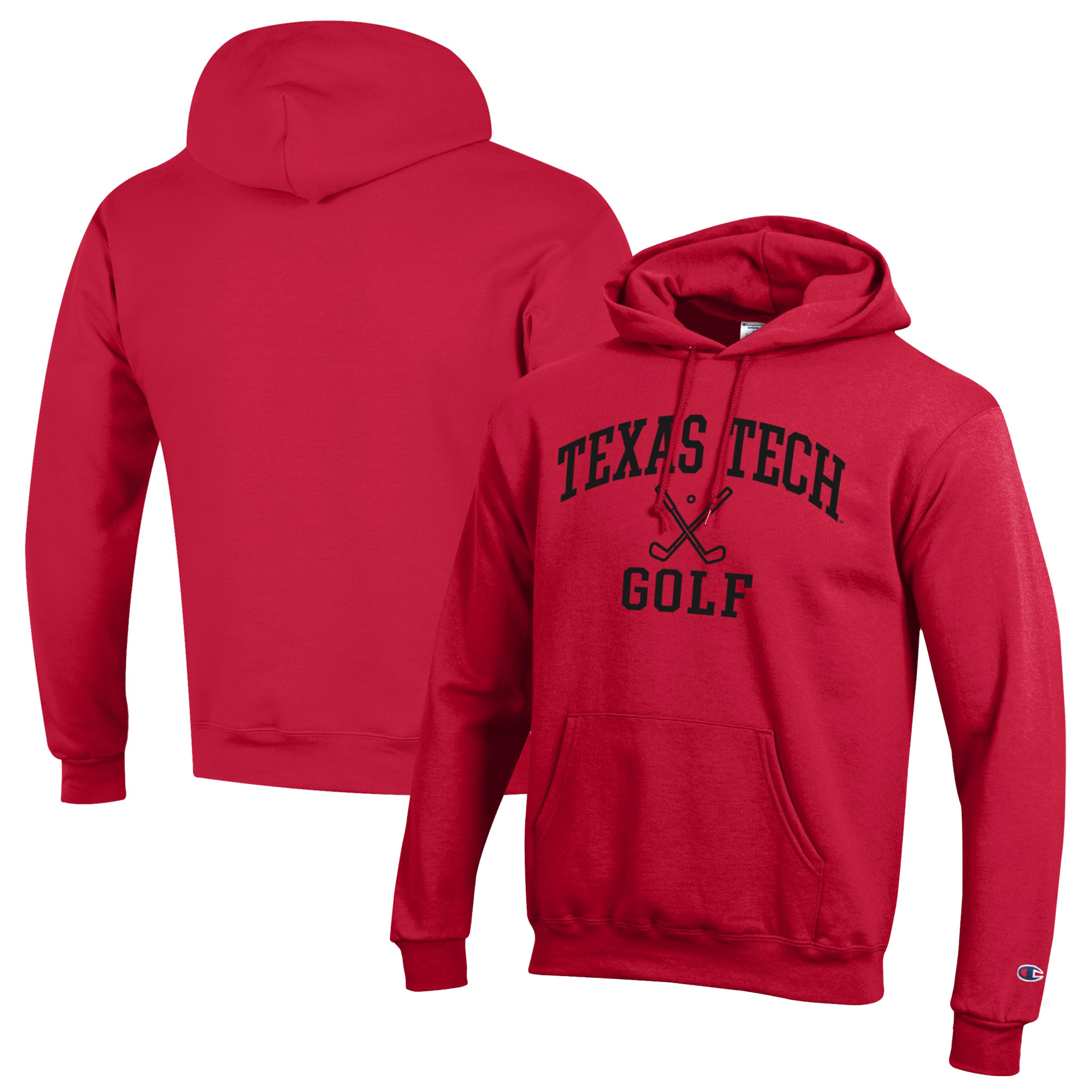 Men’s Champion Red Texas Tech Red Raiders Icon Golf Powerblend Pullover Hoodie Men’s Champion Red Texas Tech Red Raiders Icon Golf Powerblend Pullover Hoodie