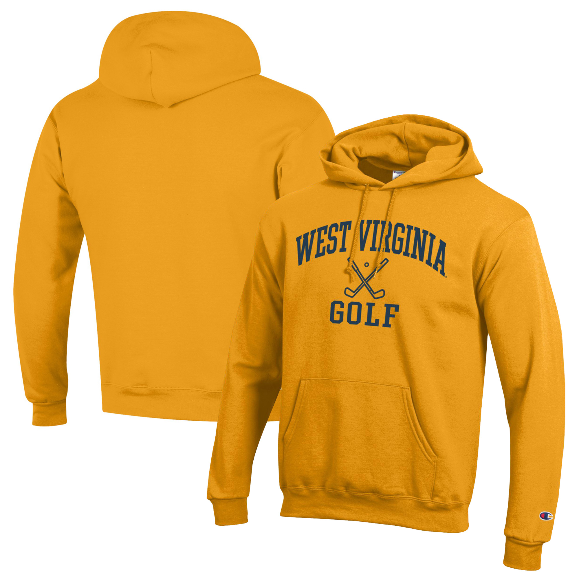 Men’s Champion Gold West Virginia Mountaineers Icon Golf Powerblend Pullover Hoodie Men’s Champion Gold West Virginia Mountaineers Icon Golf Powerblend Pullover Hoodie