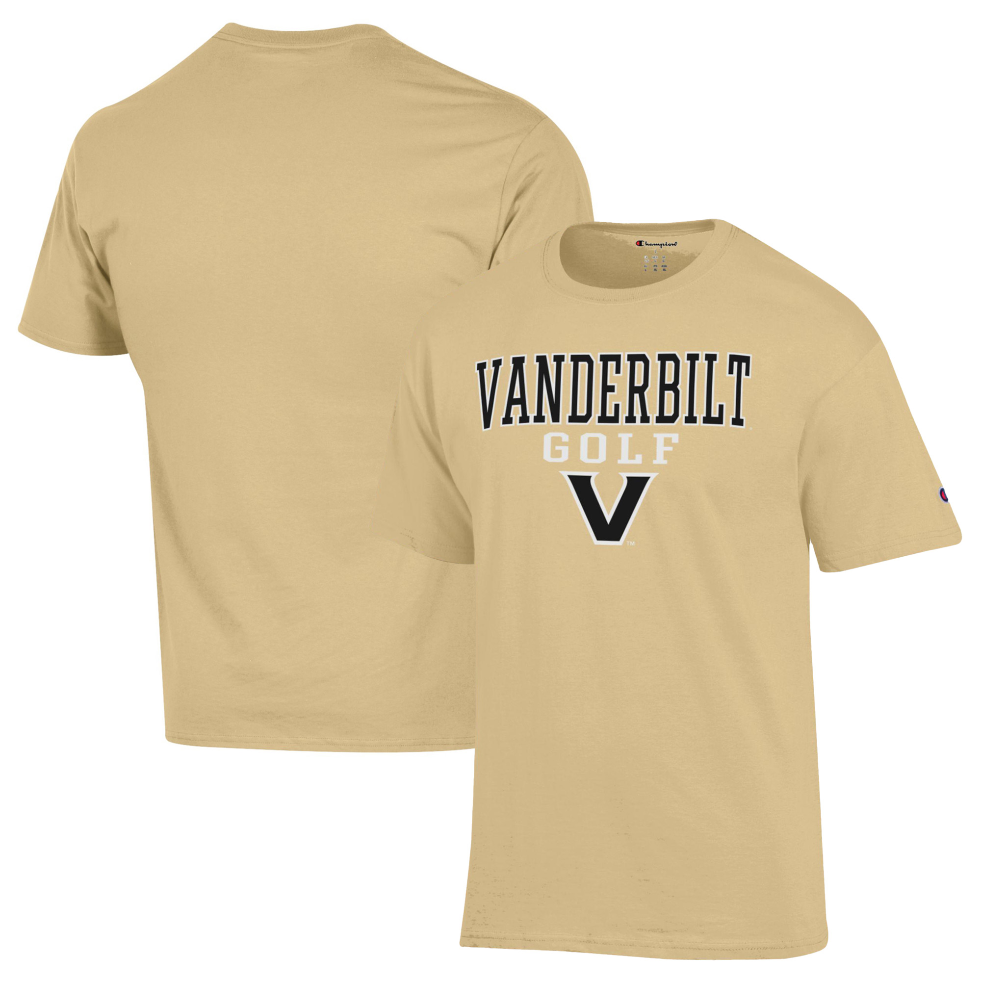 Men's Champion Gold Vanderbilt Commodores Short Sleeve T-Shirt