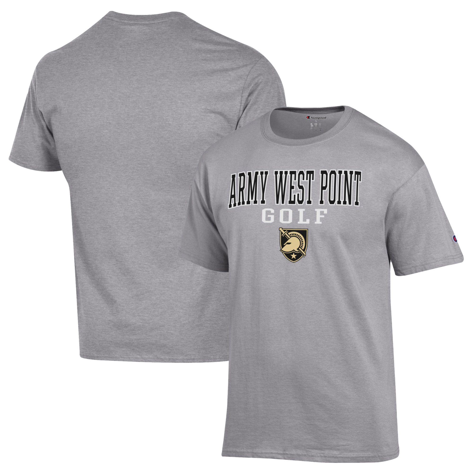 Men's Champion Gray Army Black Knights Short Sleeve T-Shirt