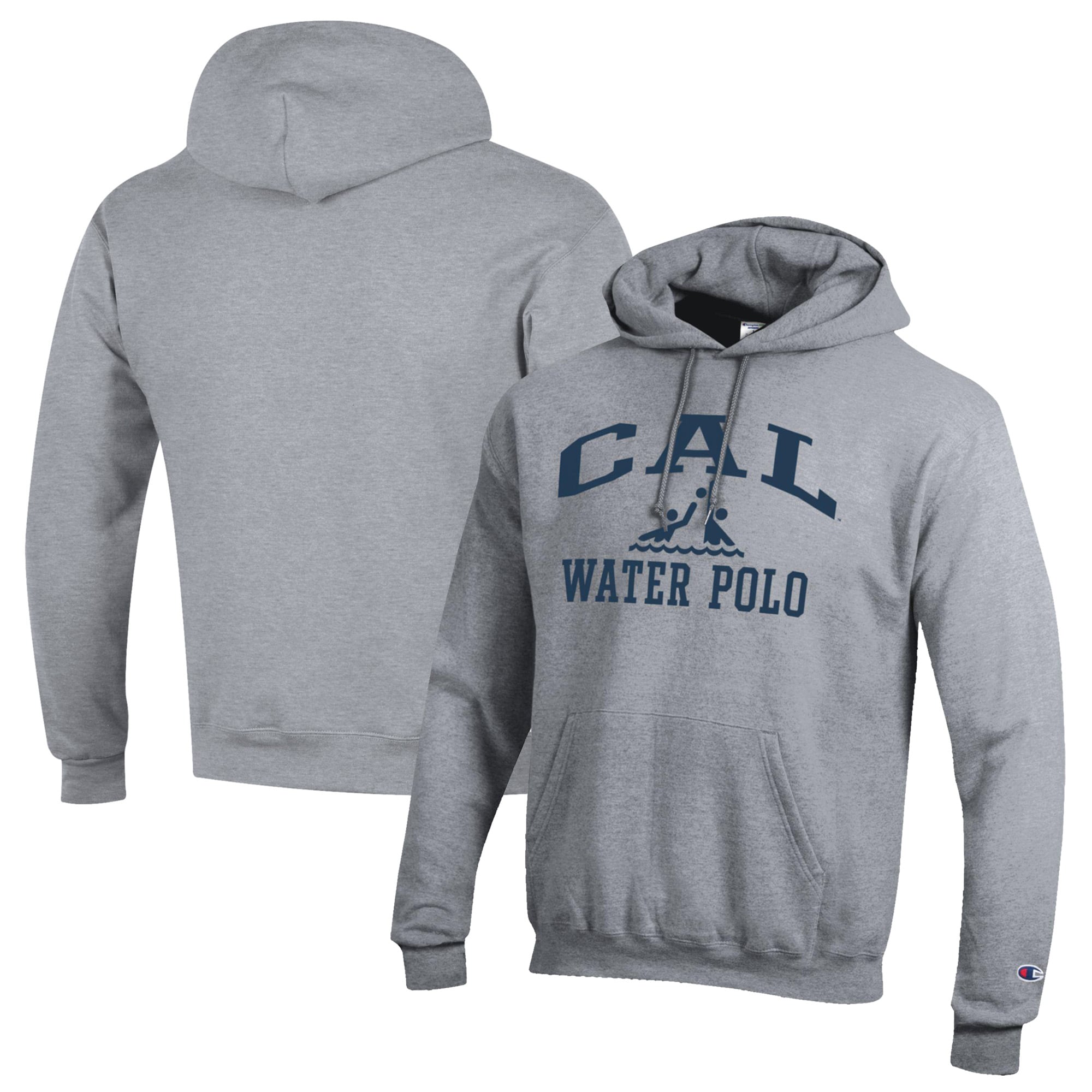 Men's Champion  Gray Cal Bears Powerblend Pullover Hoodie