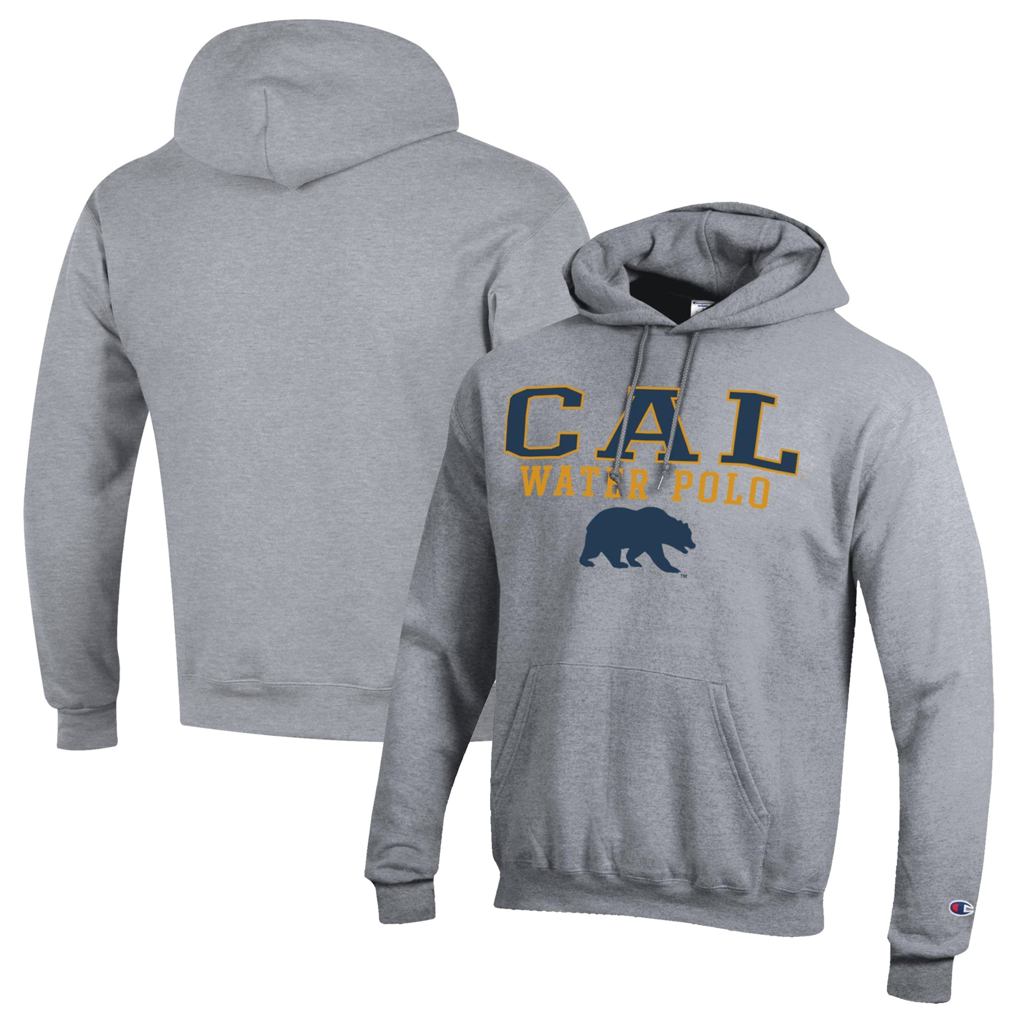 Men's Champion  Gray Cal Bears Powerblend Pullover Hoodie