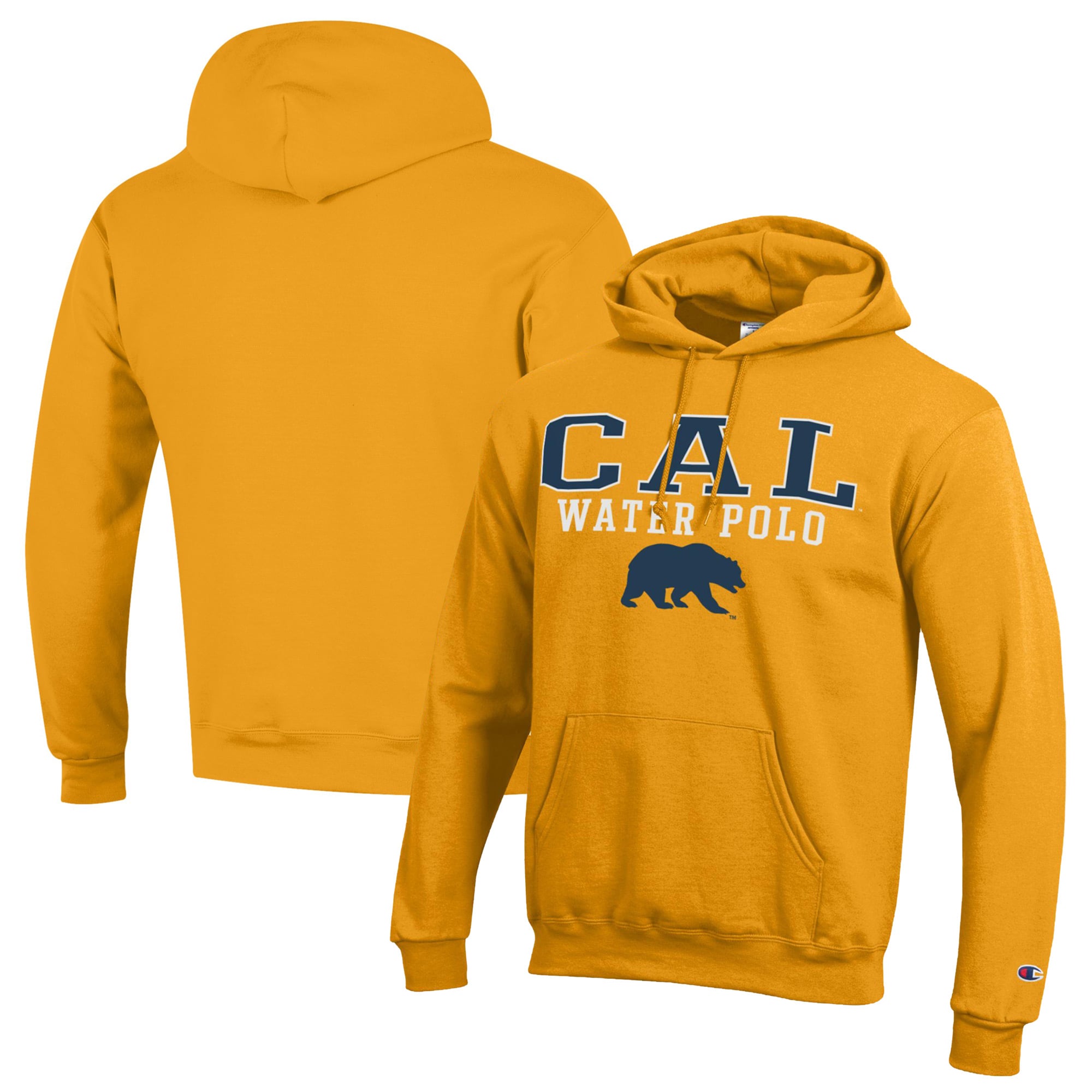 Men's Champion  Gold Cal Bears Powerblend Pullover Hoodie