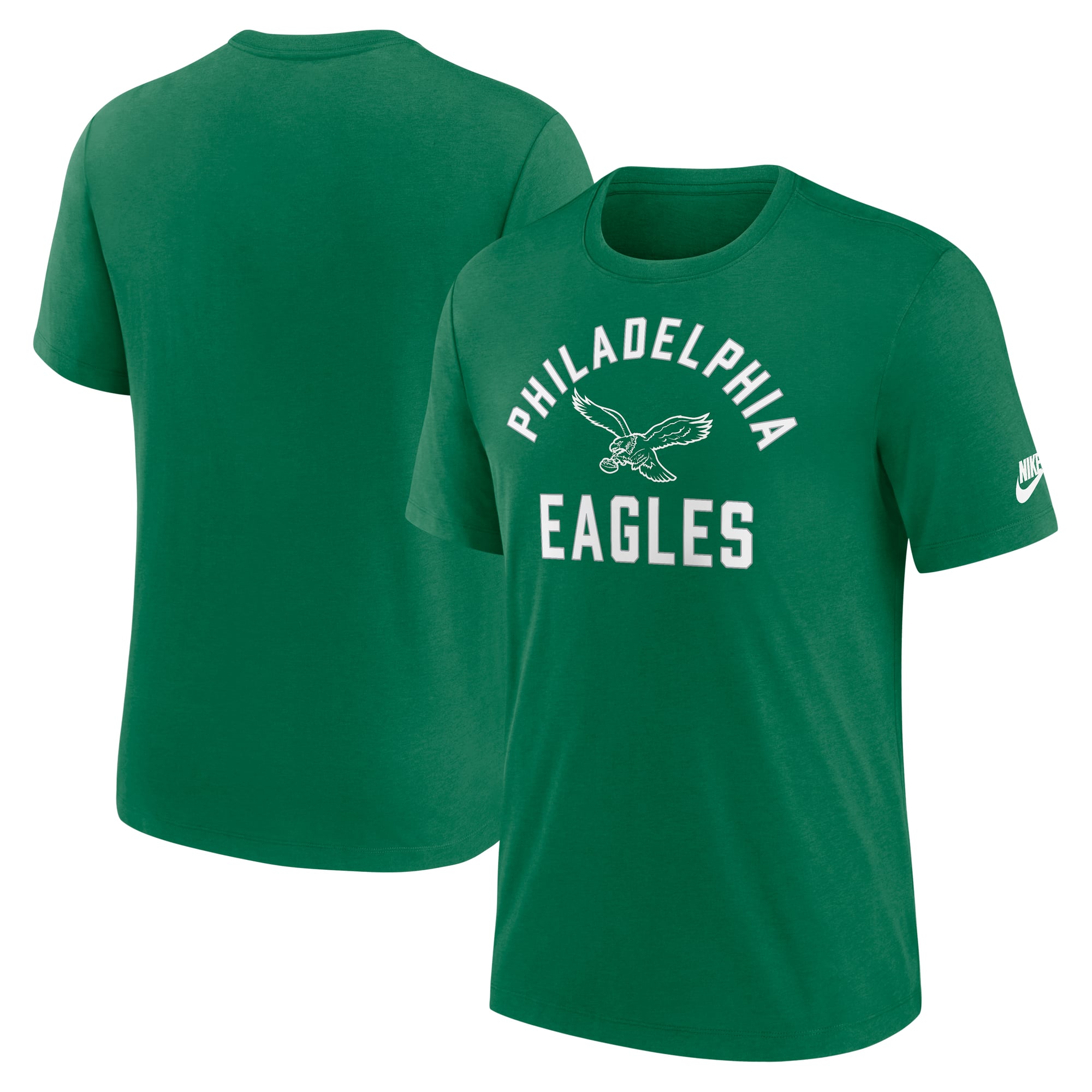 Men's Nike Midnight Green Philadelphia Eagles Favorable Timeline Tri-Blend T-Shirt