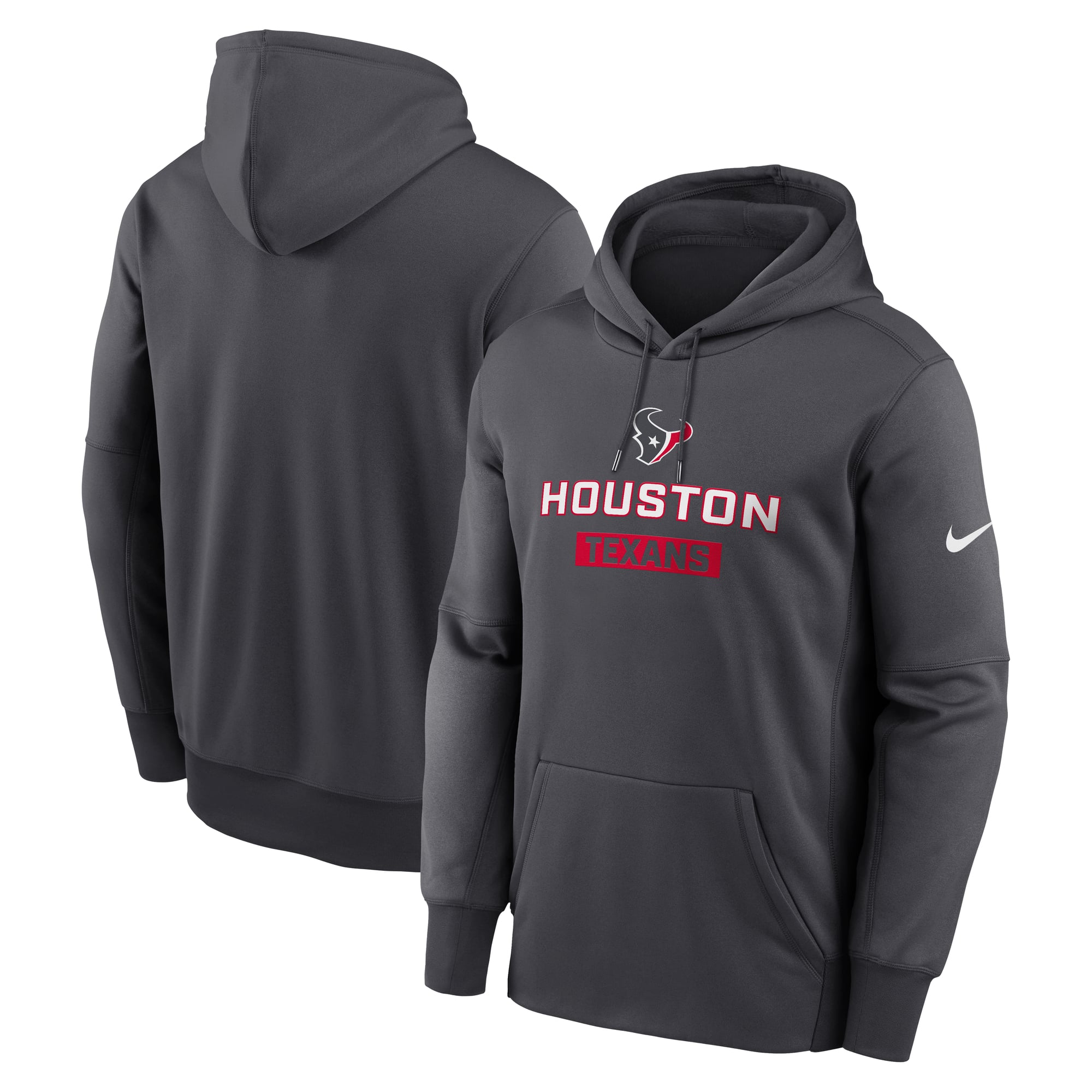 Men’s Nike Anthracite Houston Texans Toss Sweep Therma Hoodie Men’s Nike Anthracite Houston Texans Toss Sweep Therma Hoodie