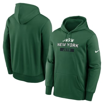 Men's Nike Green New York Jets Toss Sweep Therma Hoodie