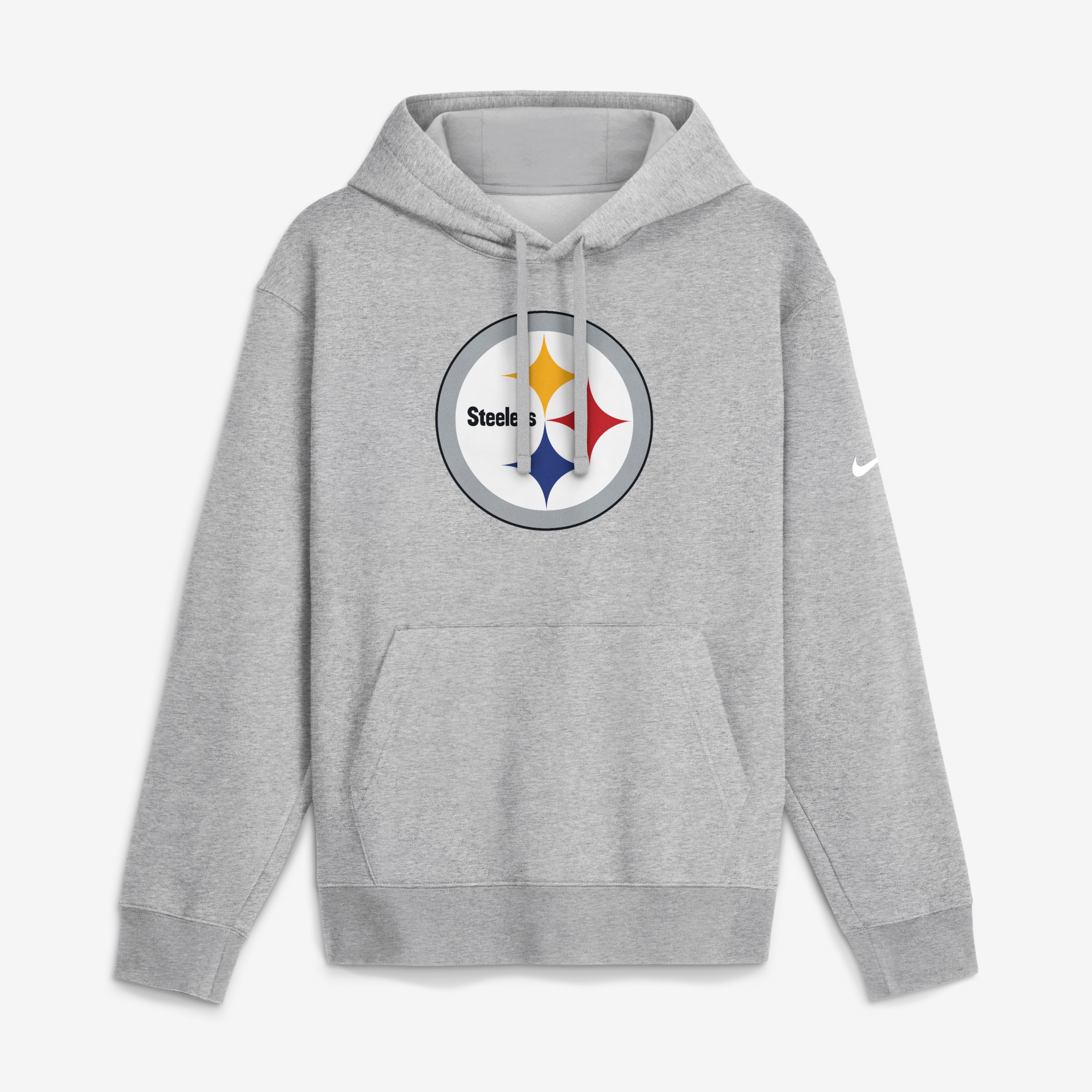 Men’s Nike Heather Gray Pittsburgh Steelers Club Fleece Pullover Hoodie