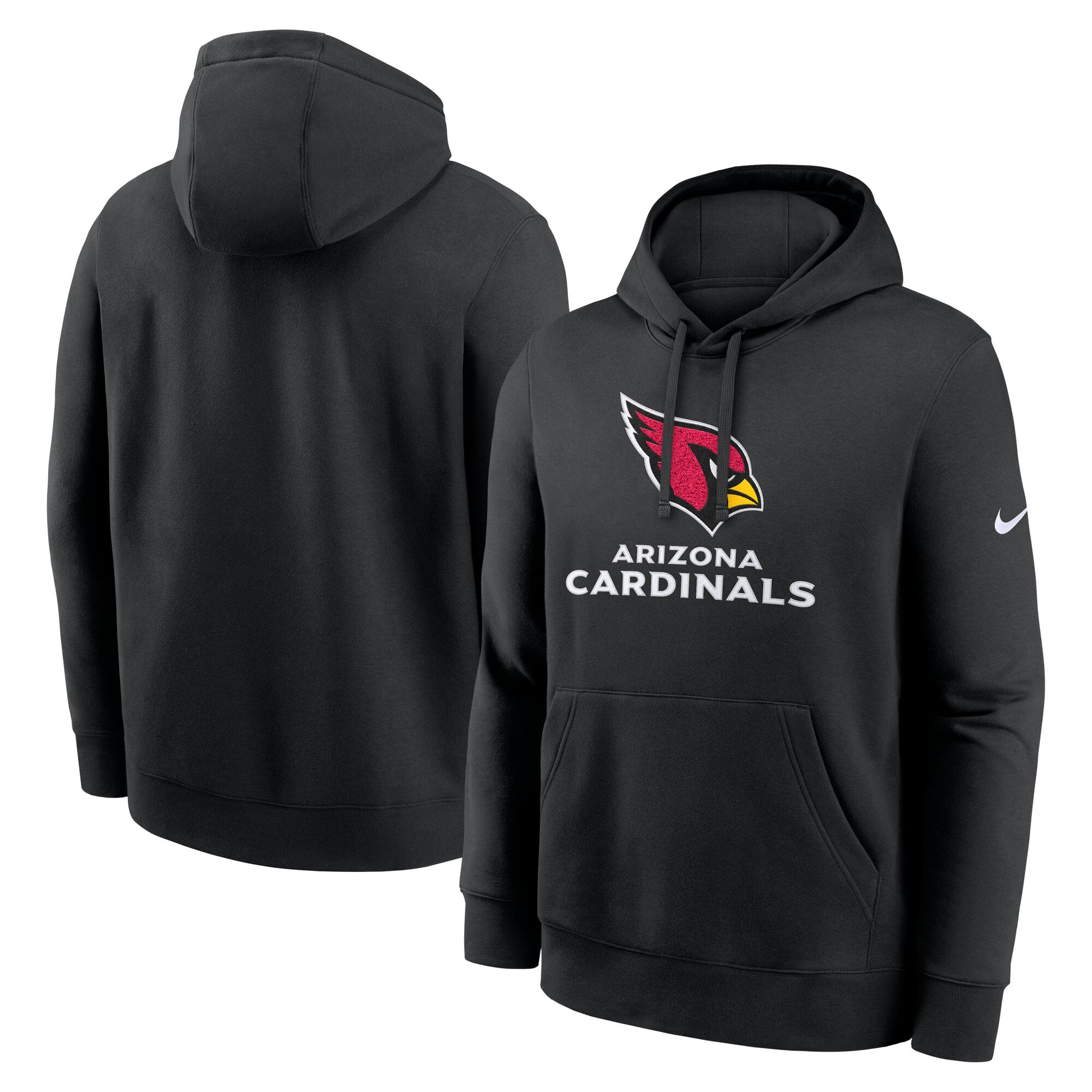 Men's Nike Black Arizona Cardinals Best Season Rewind Club Pullover Hoodie