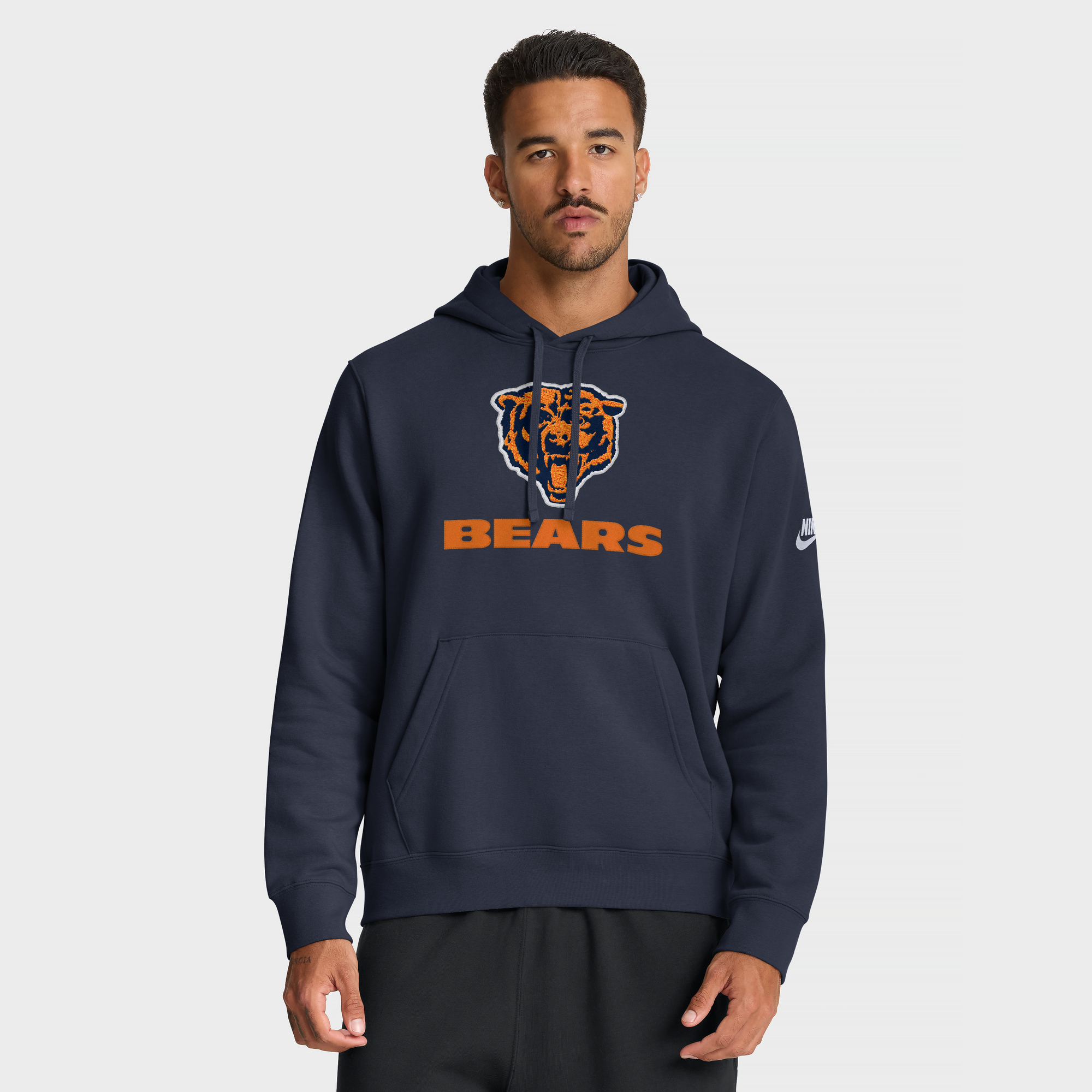 Men's Nike Navy Chicago Bears Best Season Rewind Club Pullover Hoodie
