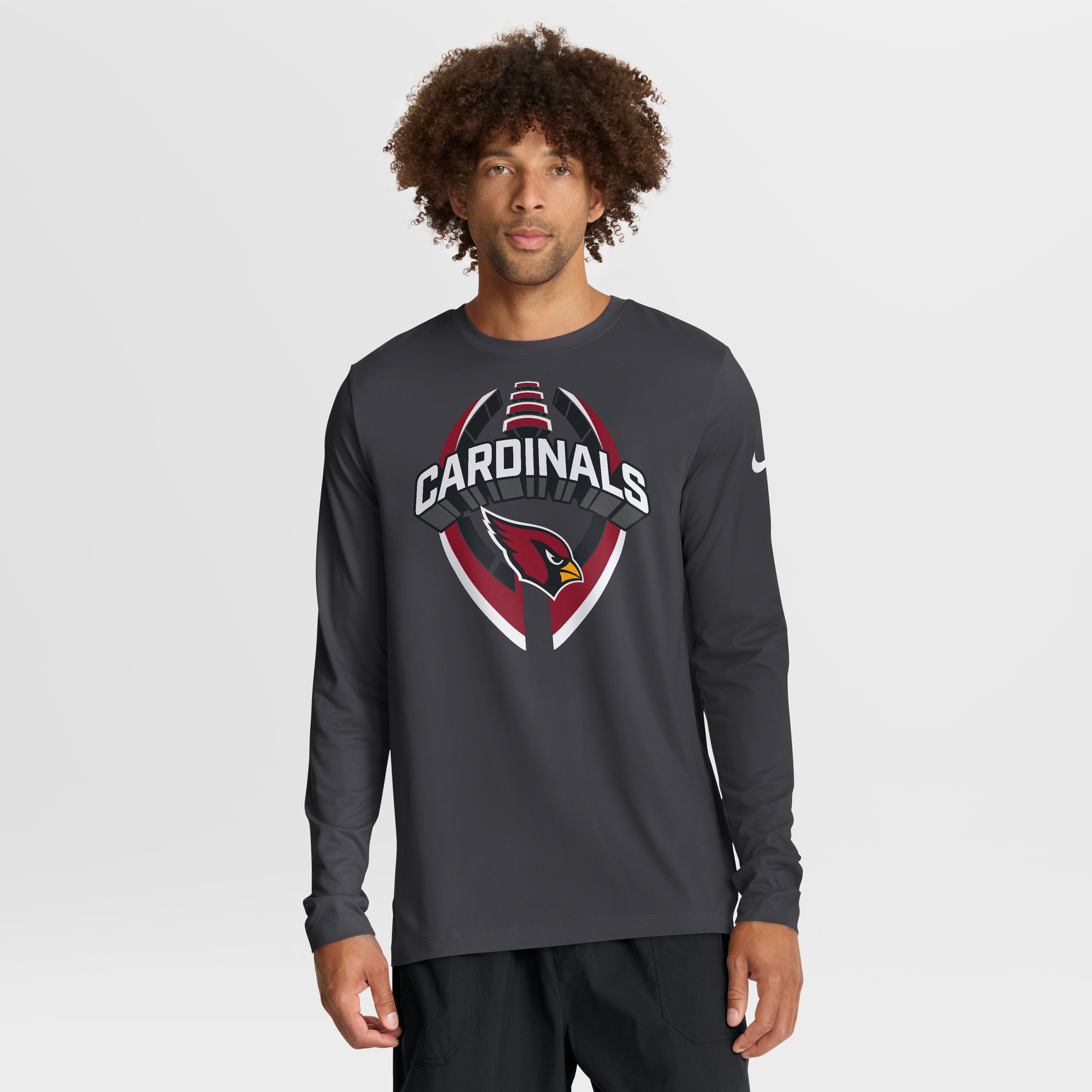Nike Men's Anthracite Arizona Cardinals Primetime Legend Icon Performance Long-Sleeve T-Shirt - Anthracite