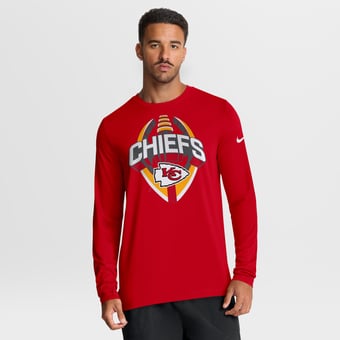 Men's Nike Red Kansas City Chiefs Primetime Legend Icon Performance Long Sleeve T-Shirt